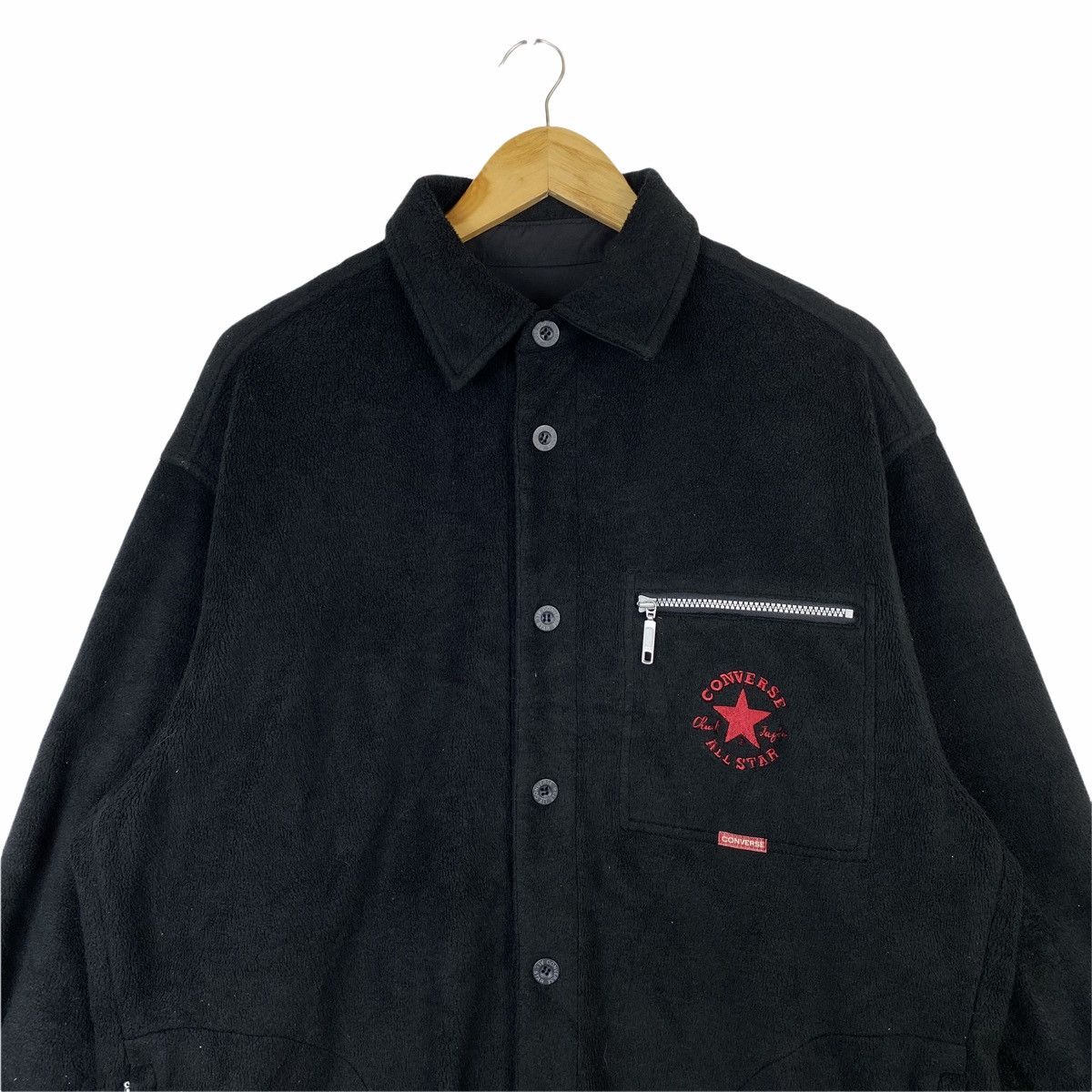 Converse × Vintage VINTAGE CONVERSE FLEECE ZIPPER SWEATER Size US XL / EU 56 / 4 - 4 Thumbnail