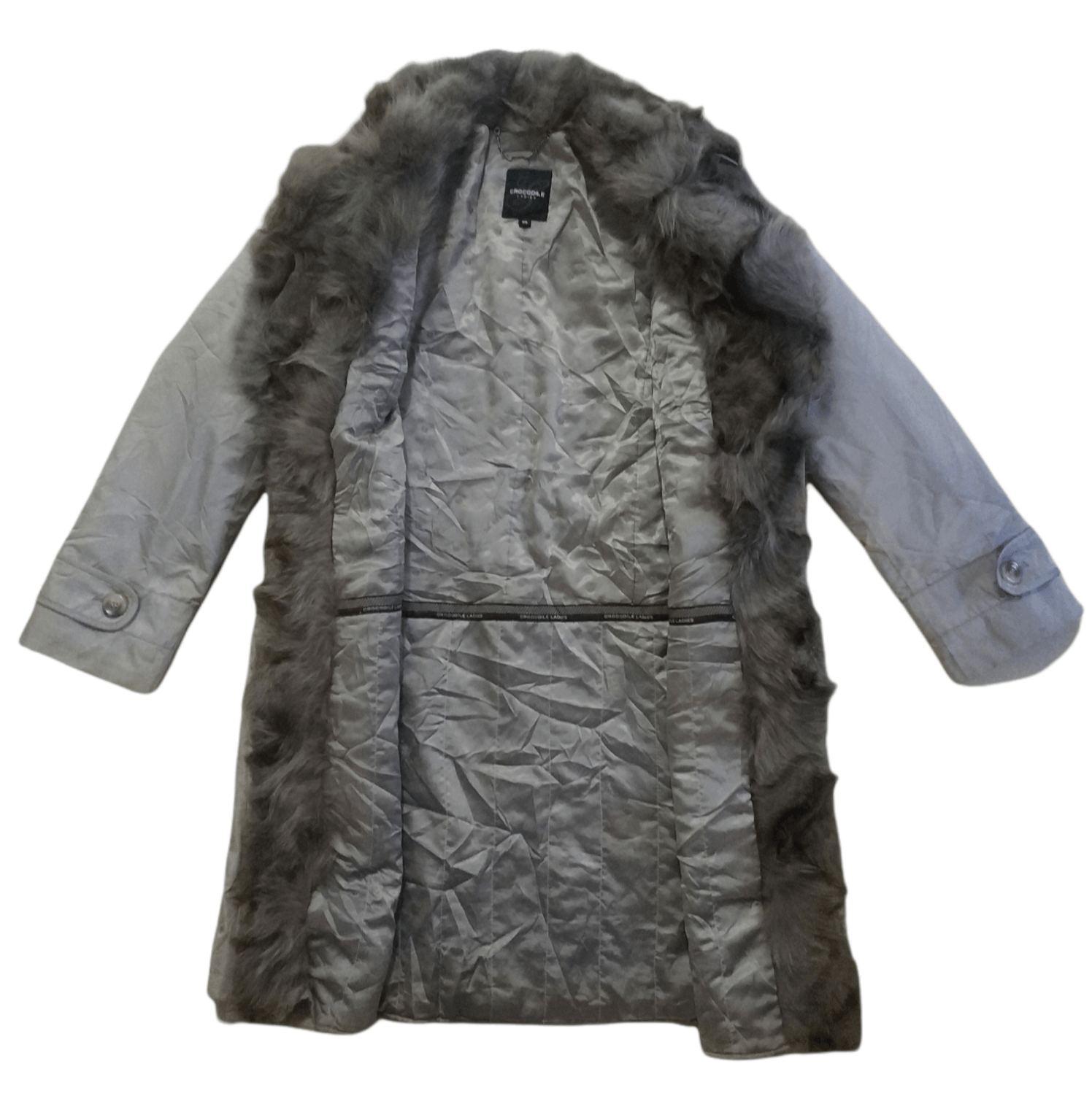 Other 🔥Crocodile Ladies Faux Fur Coats Size M / US 6-8 / IT 42-44 - 2 Thumbnail