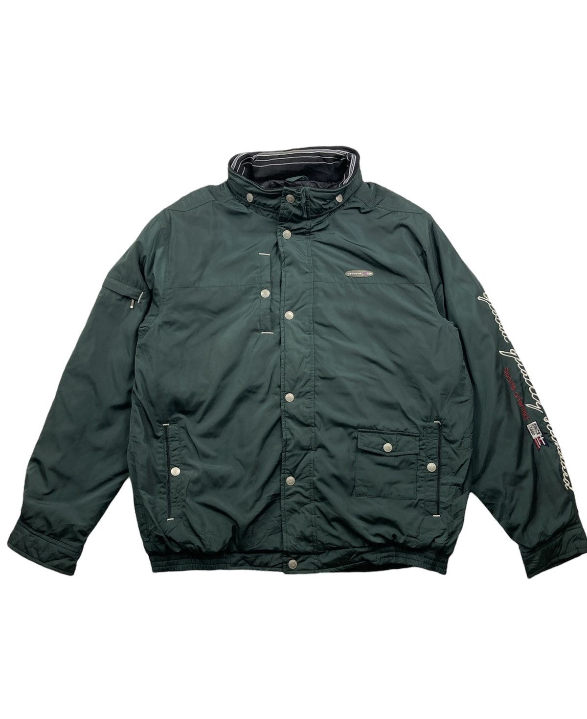 Dunlop × Vintage Vintage 90s Dunlop Racing Sport Small Logo Jacket Racing Size US L / EU 52-54 / 3 - 1 Thumbnail