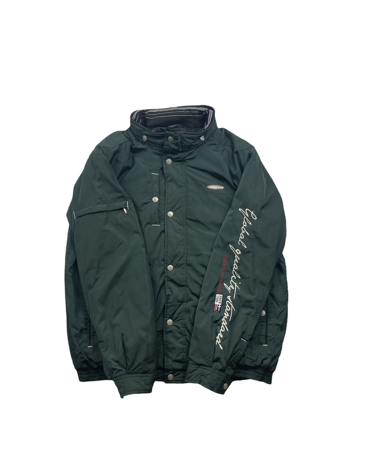 Dunlop × Vintage Vintage 90s Dunlop Racing Sport Small Logo Jacket Racing Size US L / EU 52-54 / 3 - 2 Thumbnail