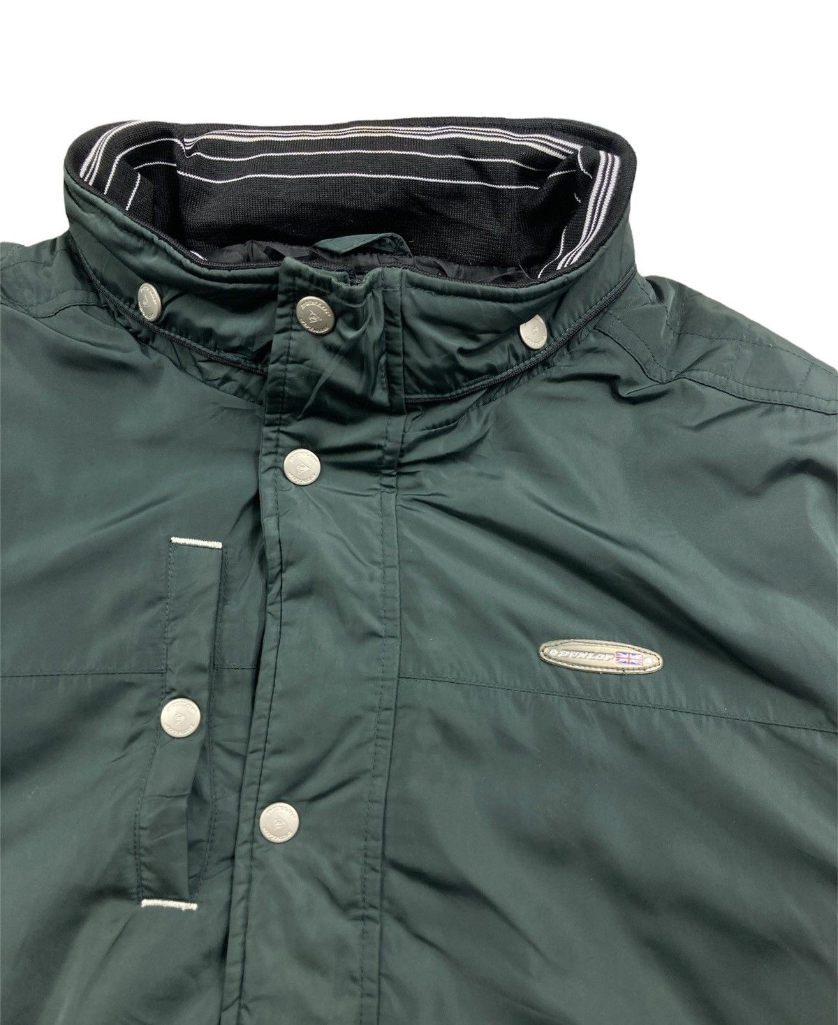 Dunlop × Vintage Vintage 90s Dunlop Racing Sport Small Logo Jacket Racing Size US L / EU 52-54 / 3 - 3 Thumbnail