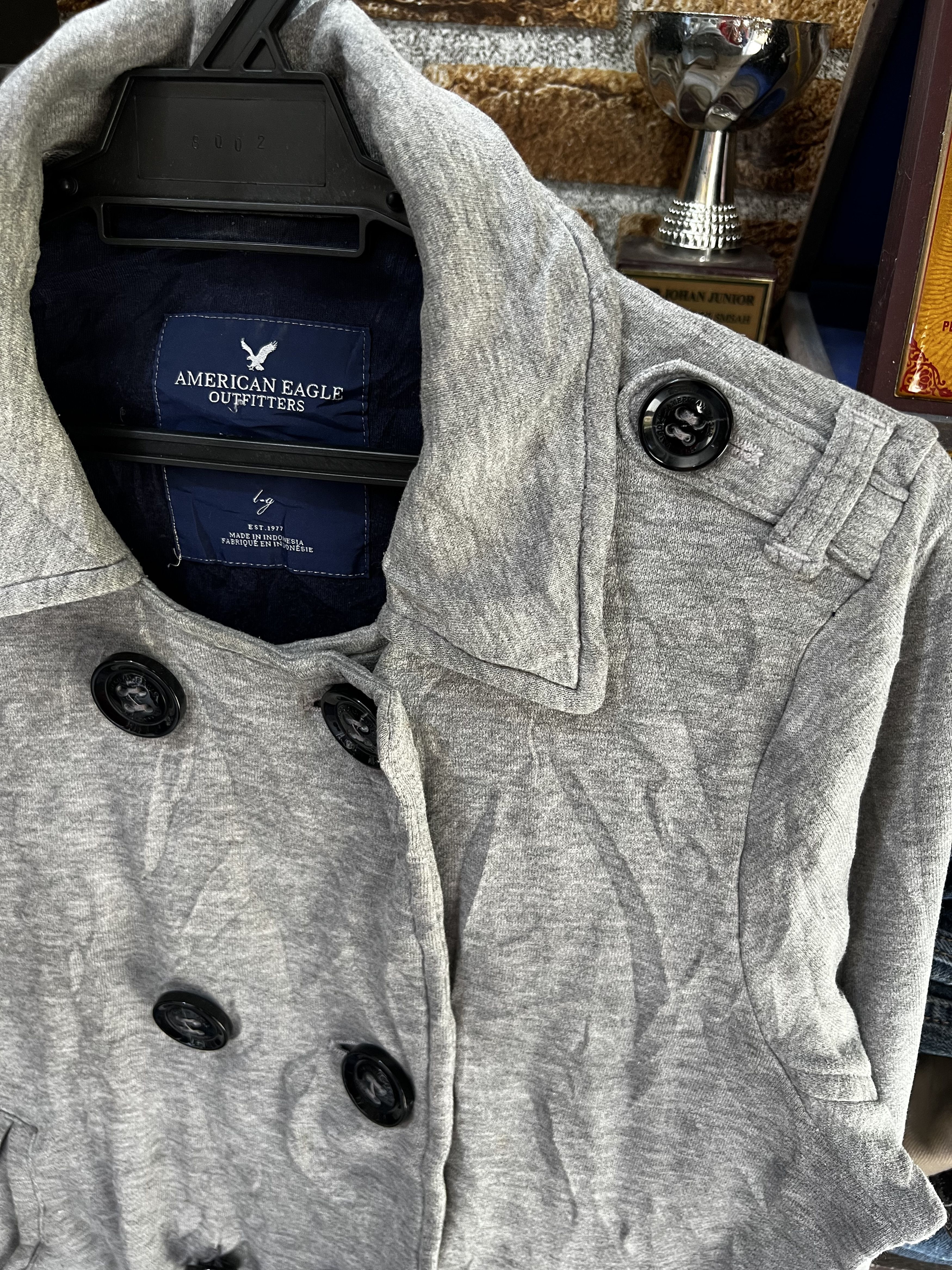 American Eagle Outfitters 🔥Cropped American Eagle Outfitters Button Jackets Size L / US 10 / IT 46 - 4 Thumbnail