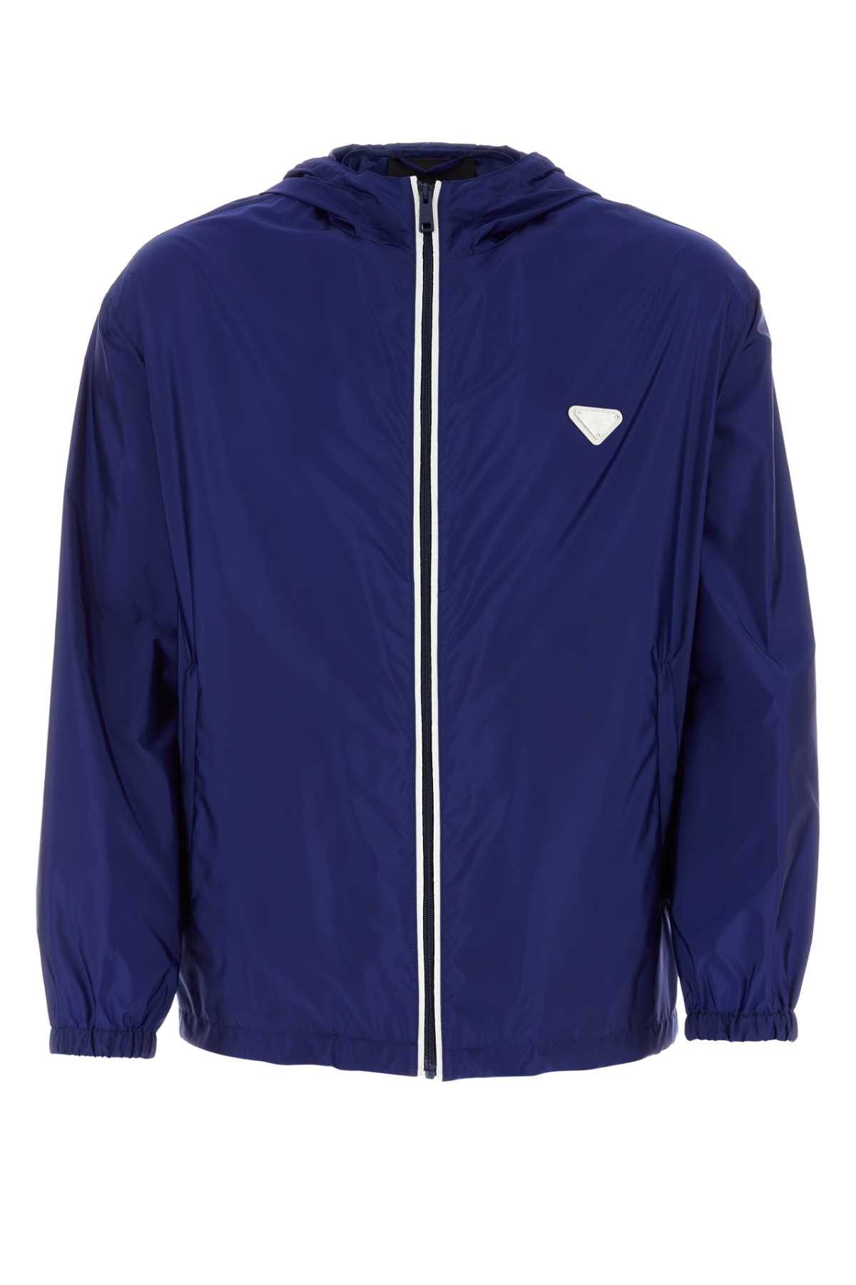Blue Re-Nylon Windbreaker