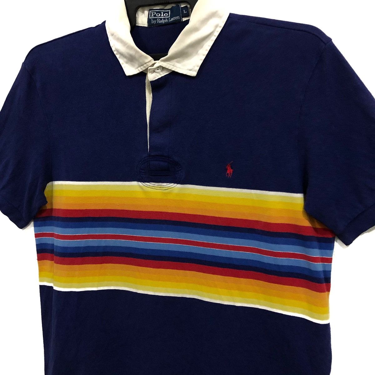 Polo Ralph Lauren Vintage Polo by Ralph Lauren rainbow Size US L / EU 52-54 / 3 - 2 Thumbnail