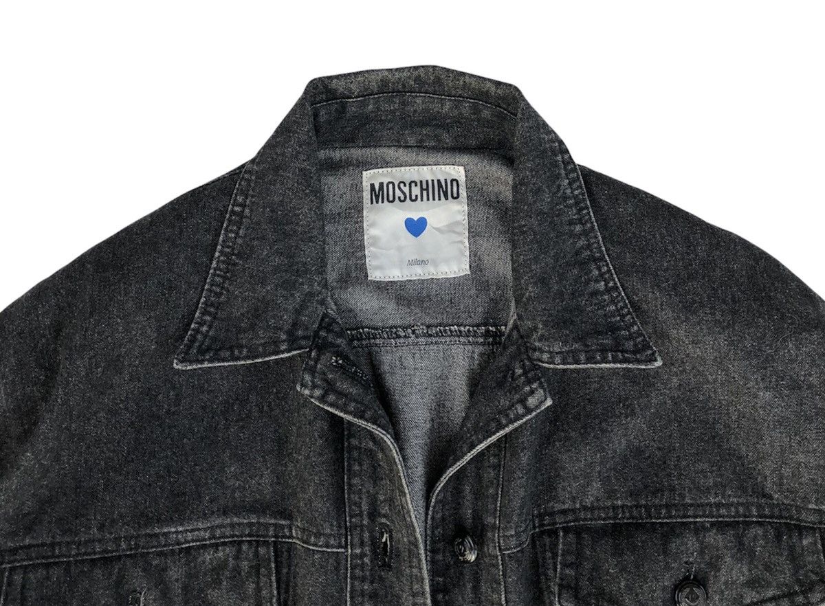 Vintage Moschino Black Denim Women Trucker Jacket