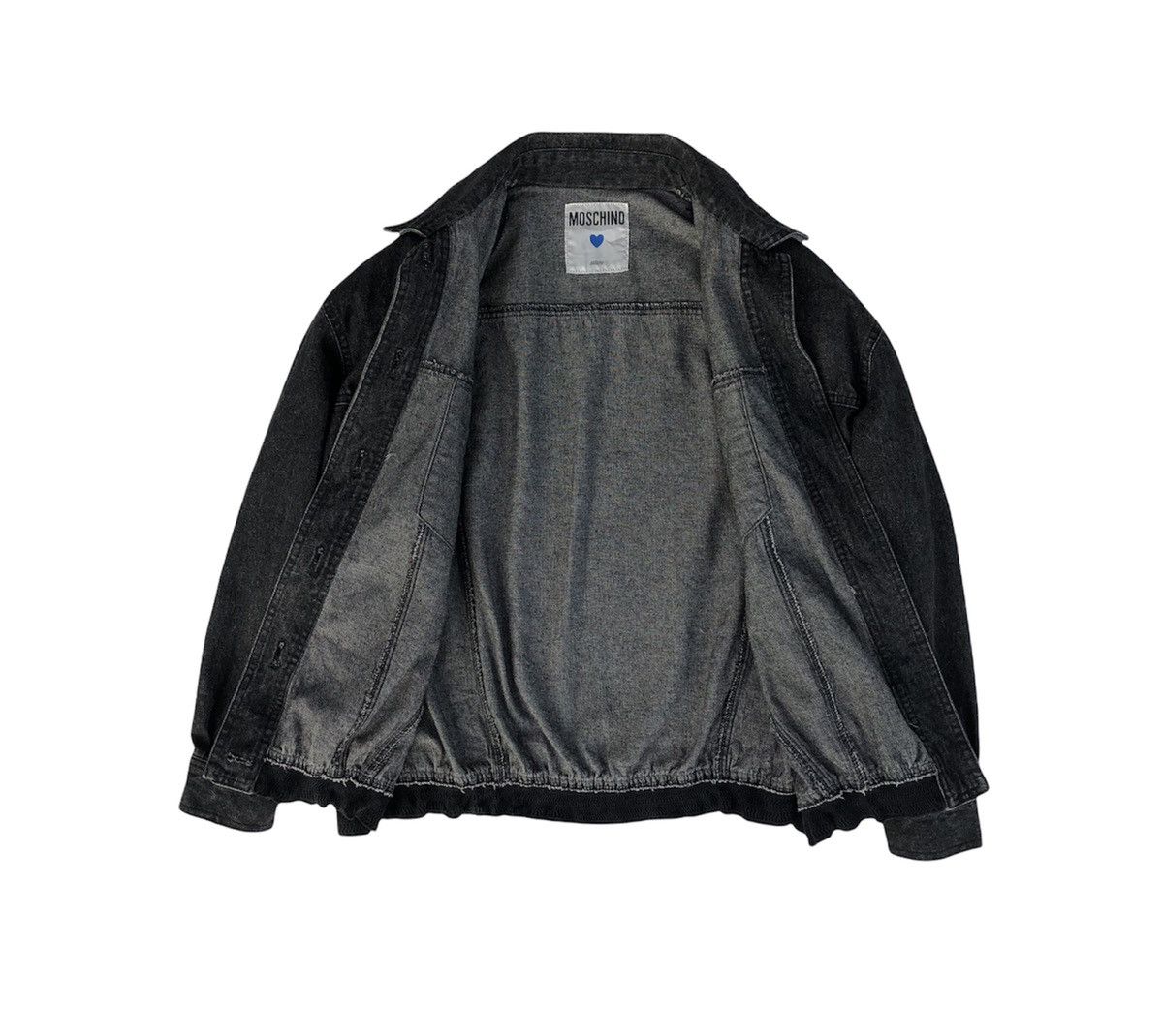 Vintage Moschino Black Denim Women Trucker Jacket