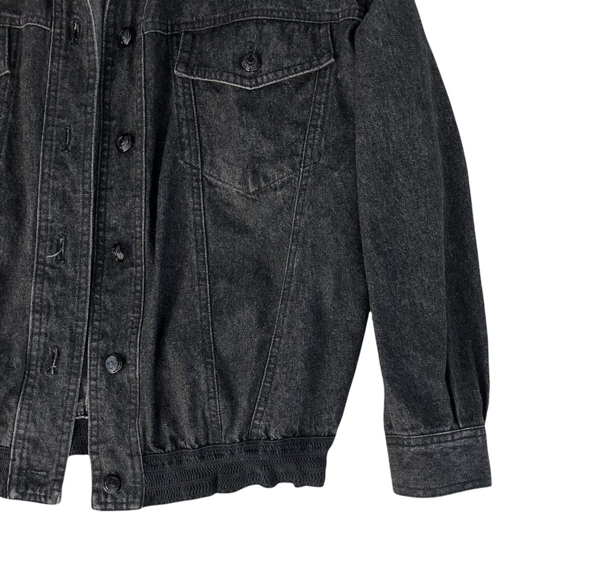 Vintage Moschino Black Denim Women Trucker Jacket