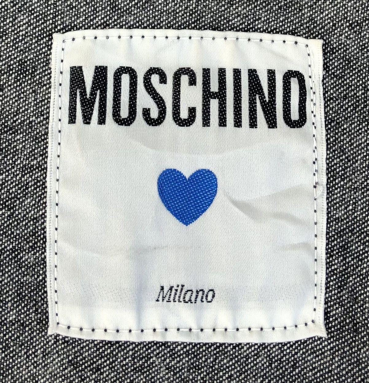 Vintage Moschino Black Denim Women Trucker Jacket