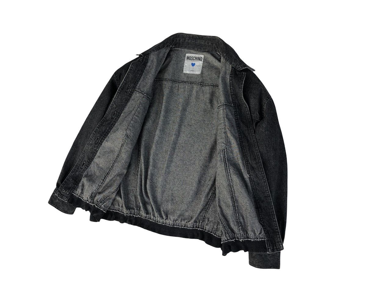 Vintage Moschino Black Denim Women Trucker Jacket