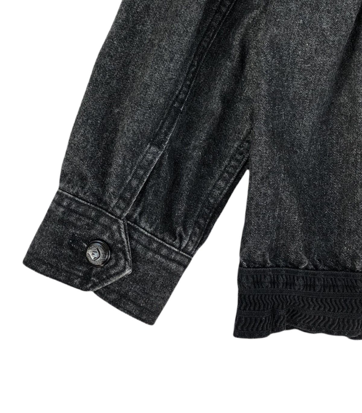 Vintage Moschino Black Denim Women Trucker Jacket