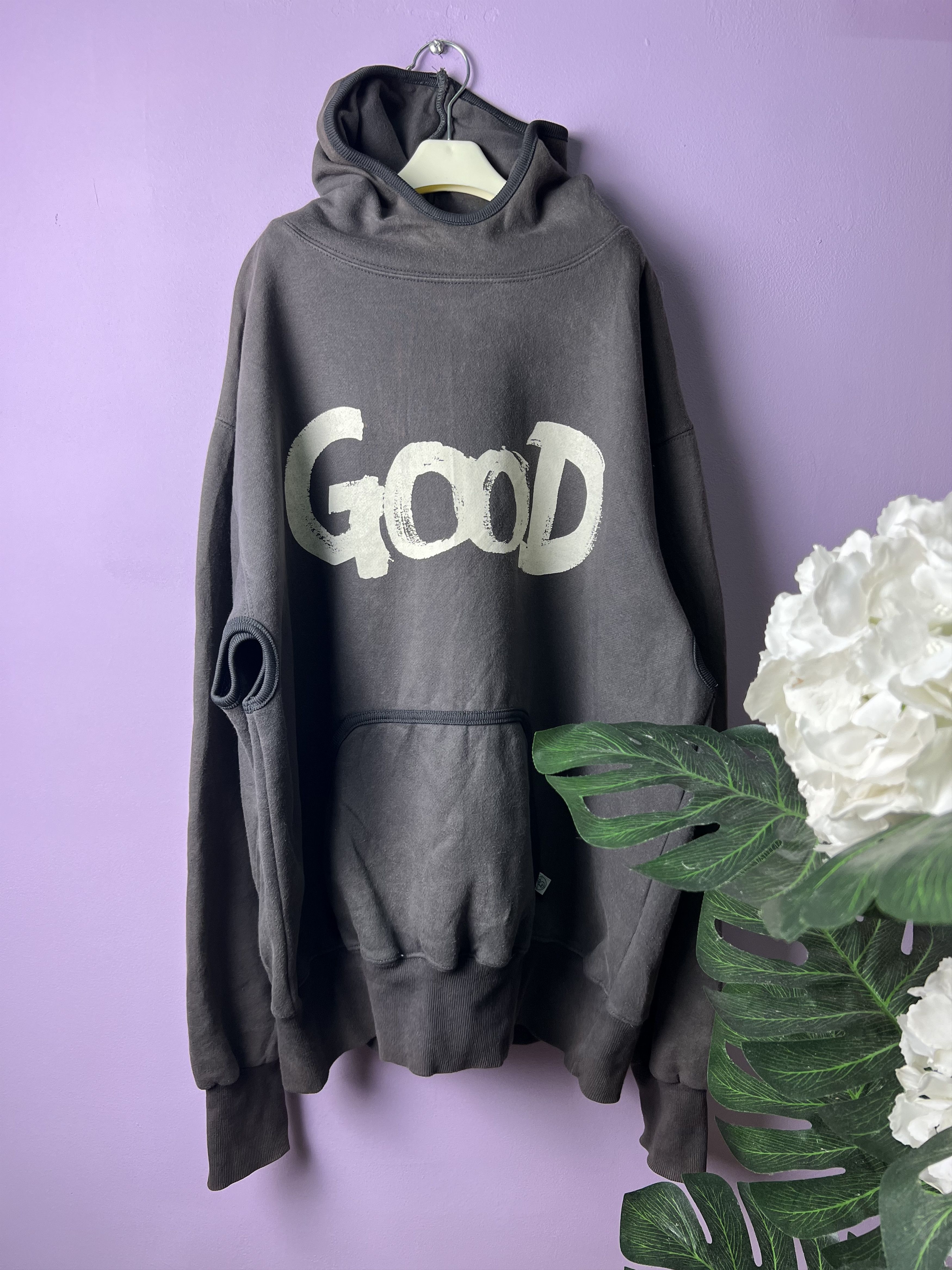 image of Vintage 2001 Good Enough Hoodies in Black, Women's (Size XL)