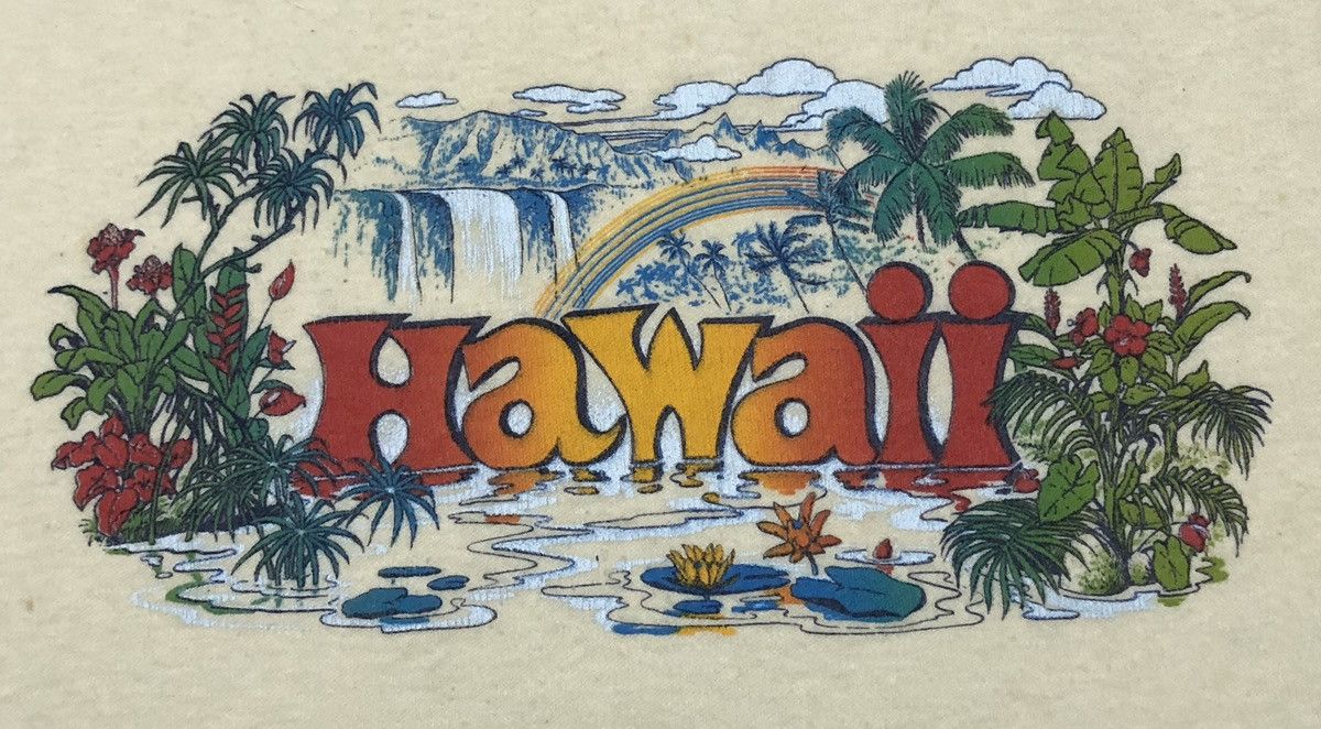 Vintage Vintage Hawaii 80's Short Sleeves T-Shirt Style Size US S / EU 44-46 / 1 - 3 Thumbnail