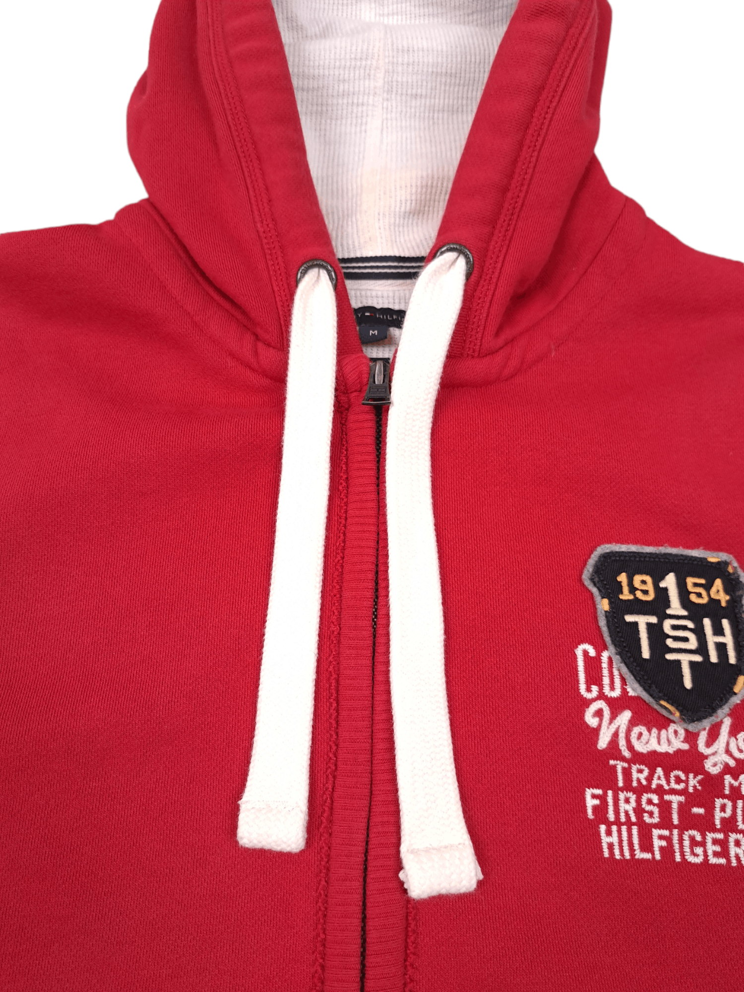 Tommy Hilfiger × Vintage Tommy Hilfiger Red Logo Hoodie Size M Size US M / EU 48-50 / 2 - 3 Thumbnail