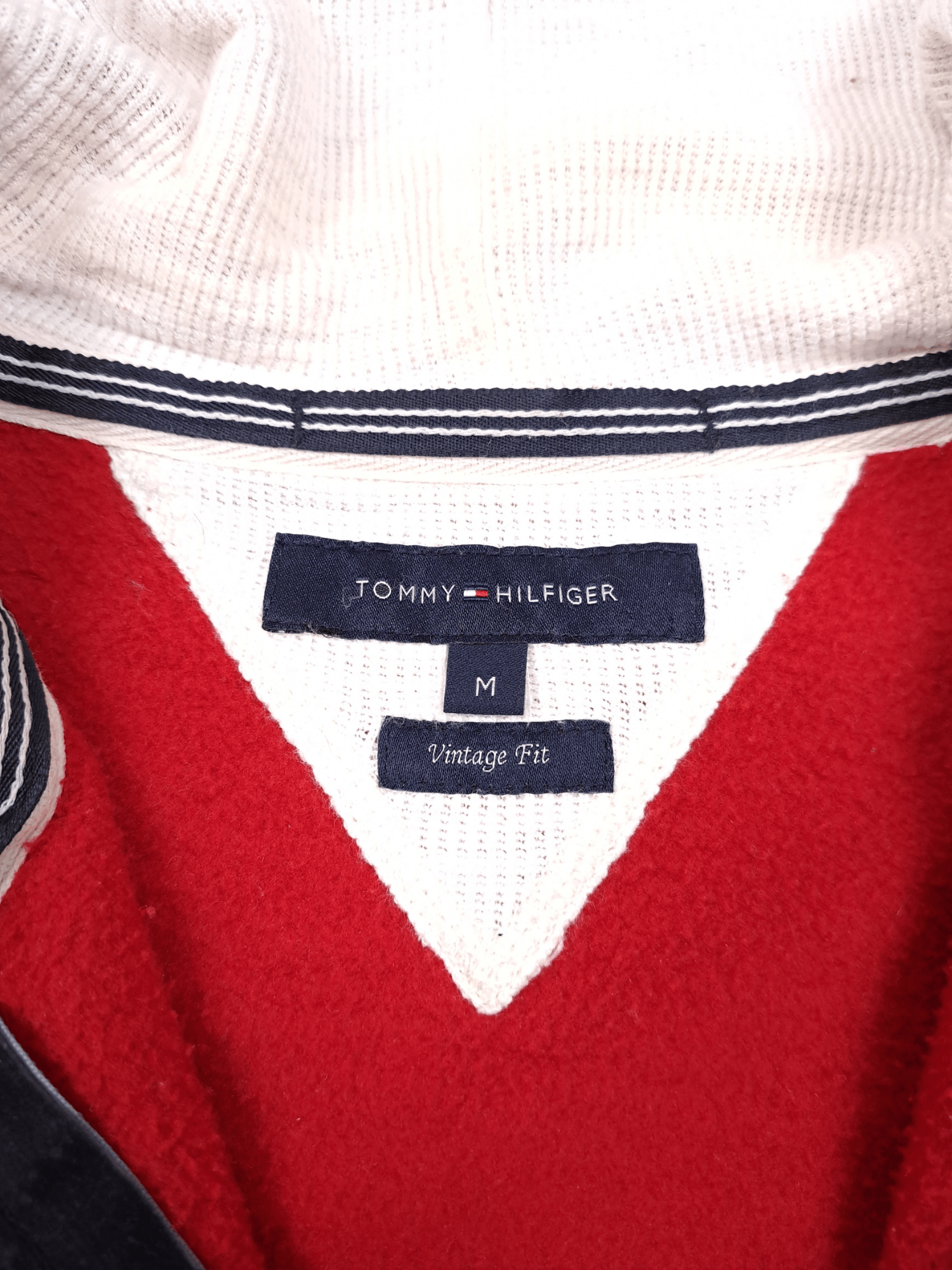 Tommy Hilfiger × Vintage Tommy Hilfiger Red Logo Hoodie Size M Size US M / EU 48-50 / 2 - 8 Thumbnail