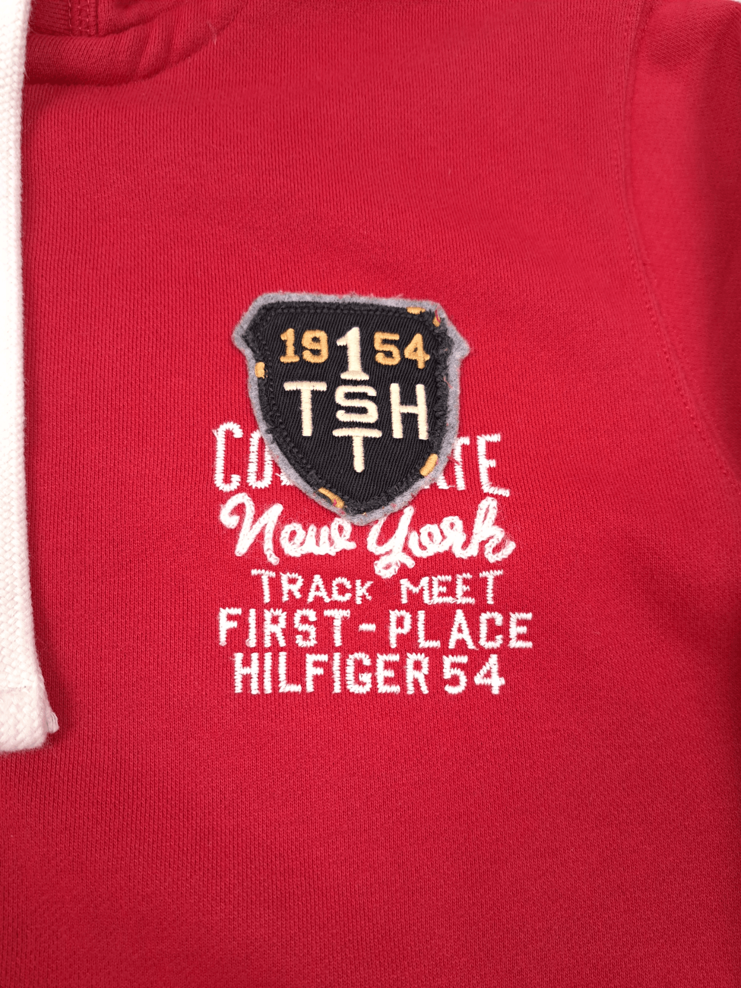 Tommy Hilfiger × Vintage Tommy Hilfiger Red Logo Hoodie Size M Size US M / EU 48-50 / 2 - 4 Thumbnail