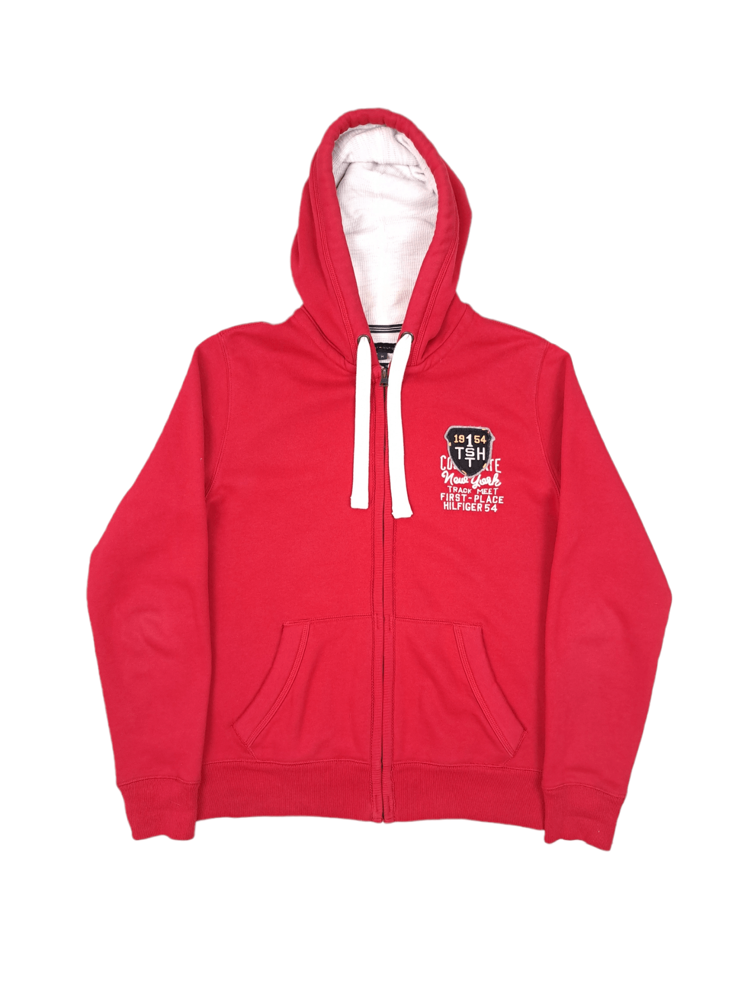 Tommy Hilfiger × Vintage Tommy Hilfiger Red Logo Hoodie Size M Size US M / EU 48-50 / 2 - 1 Thumbnail