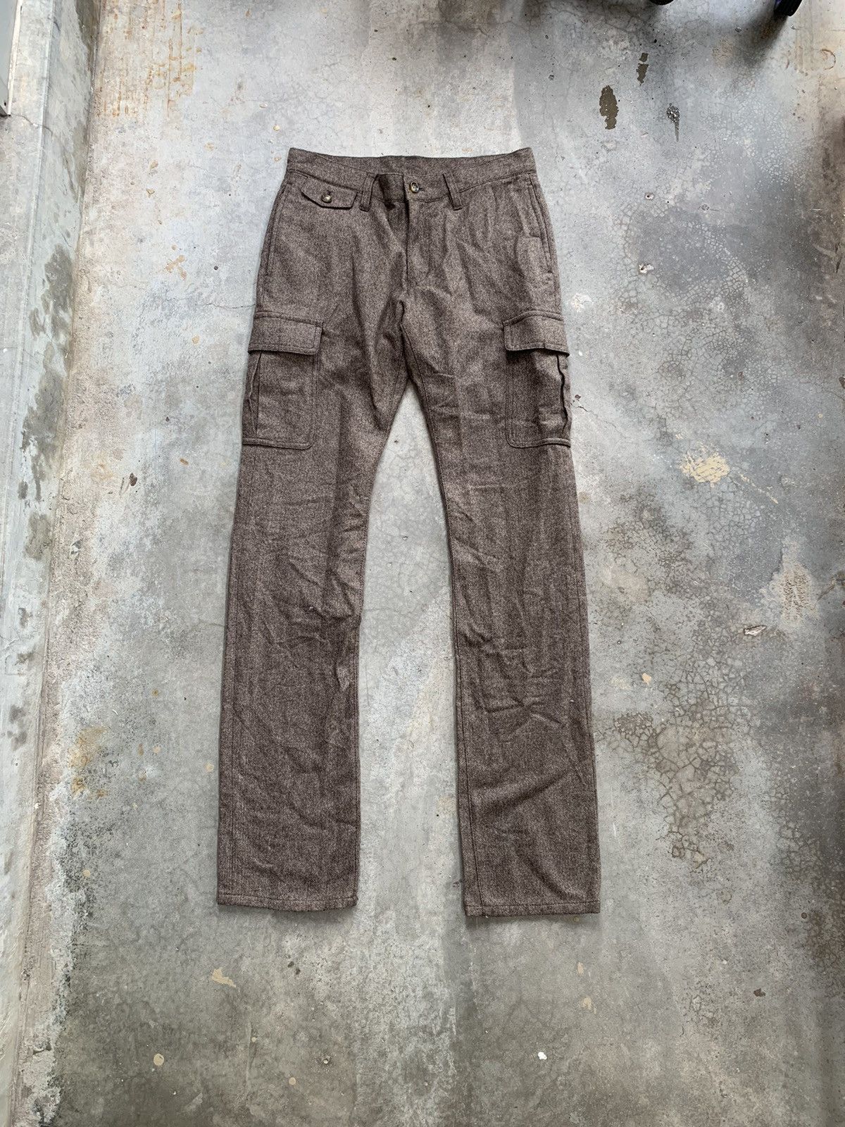 image of Vintage Atelier Sab Men Multipocket Cargo Pant in Brown (Size 30)