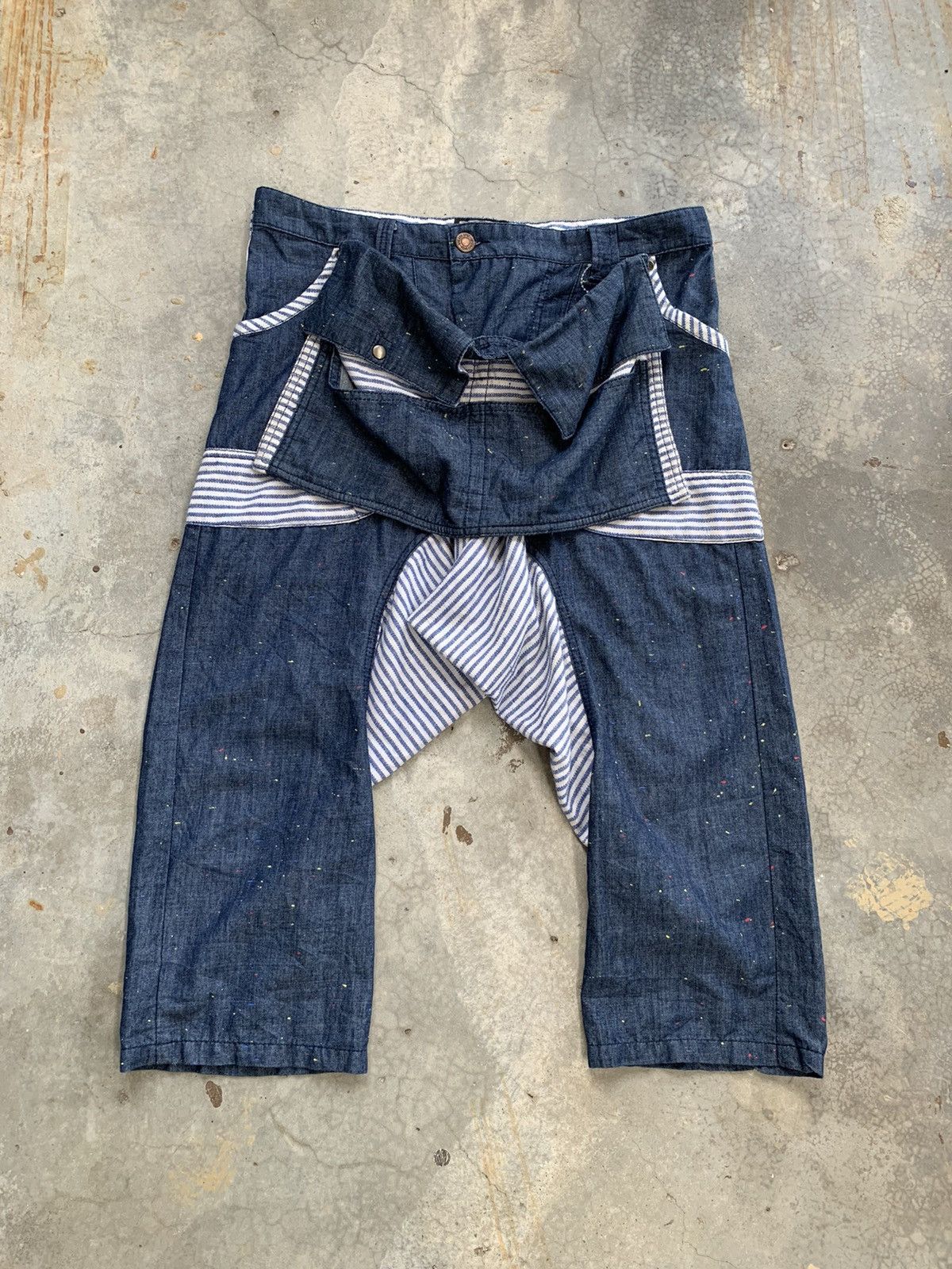image of Archival Clothing Brth Breath Painter Harem Pant Number Nine Inspire in Blue, Men's (Size 34)