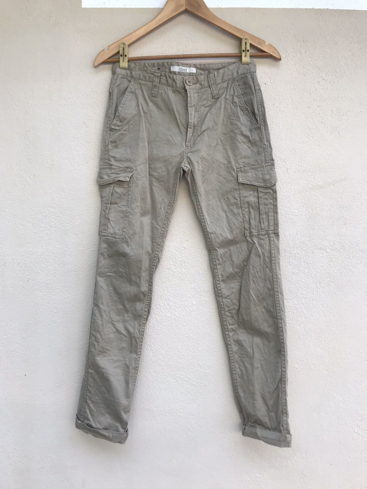image of Avant Garde x Global Work Shuca X Global Work Skinny Fit Cargo Pant in Dark Cream, Men's (Size 28)