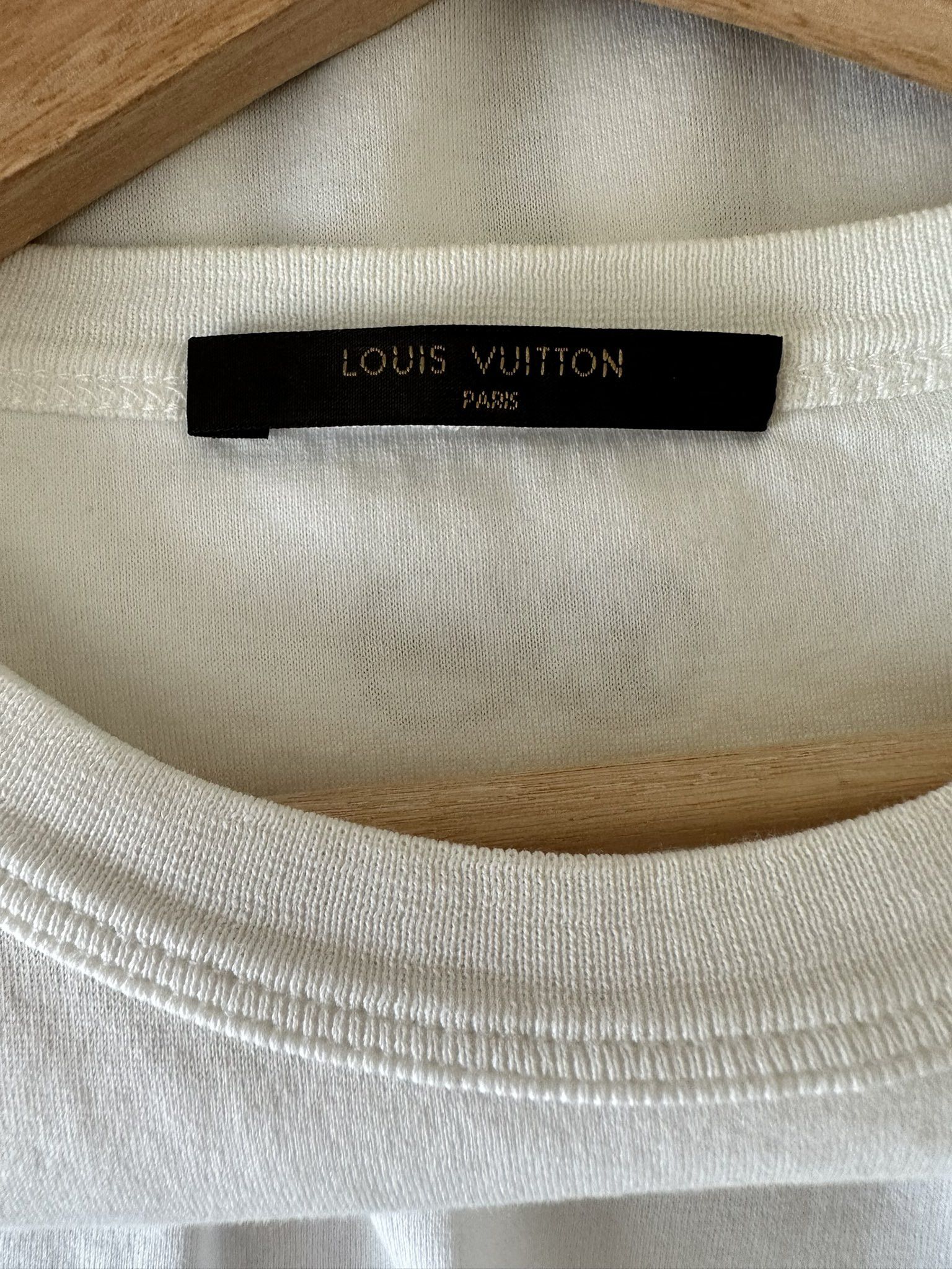 Fragment Design × Hiroshi Fujiwara × Louis Vuitton Louis Vuitton Fragments Tee Shirt White Size US XL / EU 56 / 4 - 3 Thumbnail