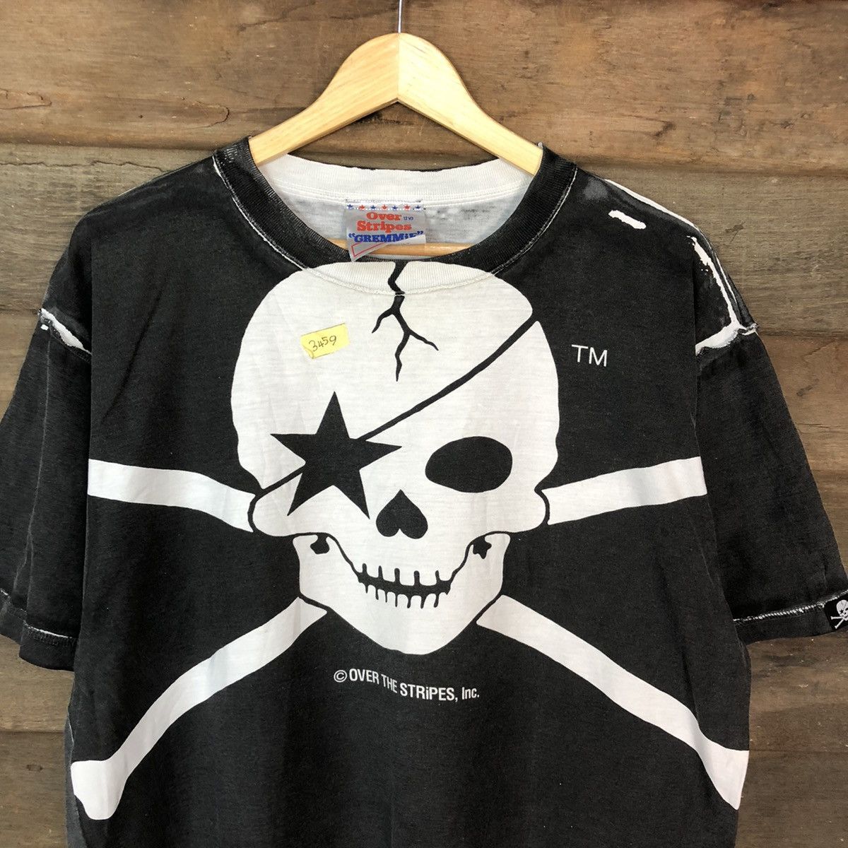 OVER THE STRiPES OvertheStripes skull japan tee Black #3459 Size US L / EU 52-54 / 3 - 4 Thumbnail