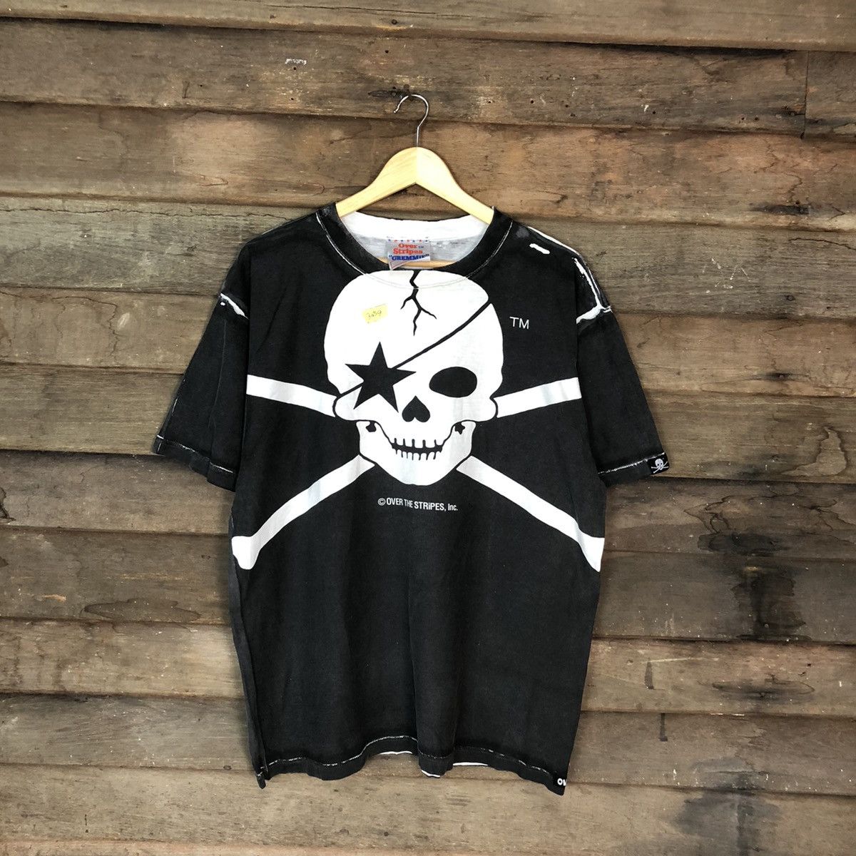 OVER THE STRiPES OvertheStripes skull japan tee Black #3459 Size US L / EU 52-54 / 3 - 1 Thumbnail