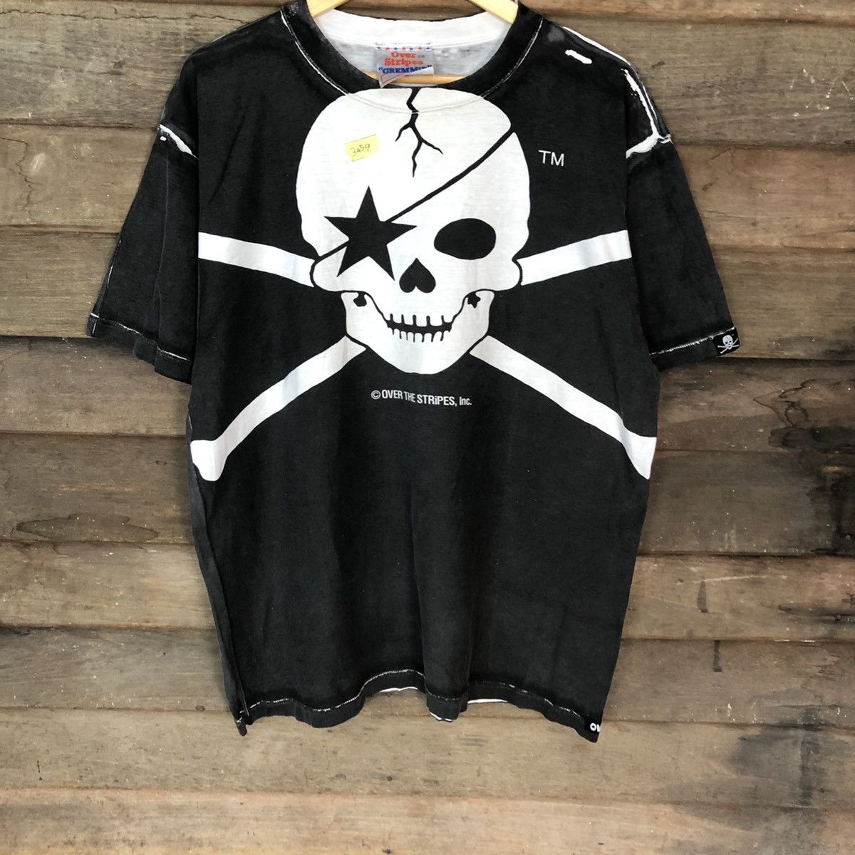 OVER THE STRiPES OvertheStripes skull japan tee Black #3459 Size US L / EU 52-54 / 3 - 3 Thumbnail