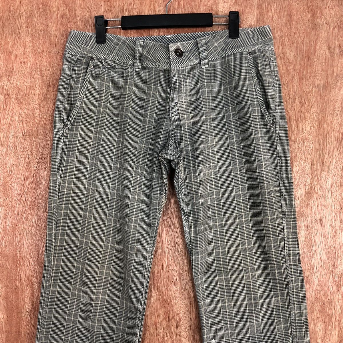 Japanese Brand × Seditionaries DLL Cepo Checkered buckle back Grey Straight Pants #c658 Size US 31 - 2 Thumbnail