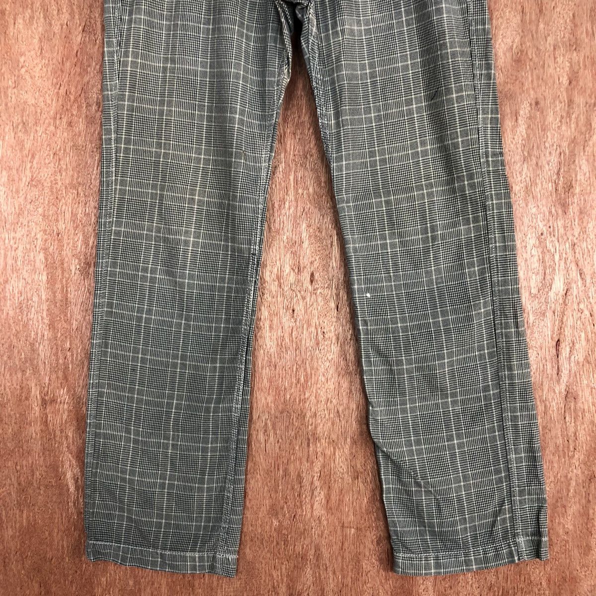 Japanese Brand × Seditionaries DLL Cepo Checkered buckle back Grey Straight Pants #c658 Size US 31 - 3 Thumbnail