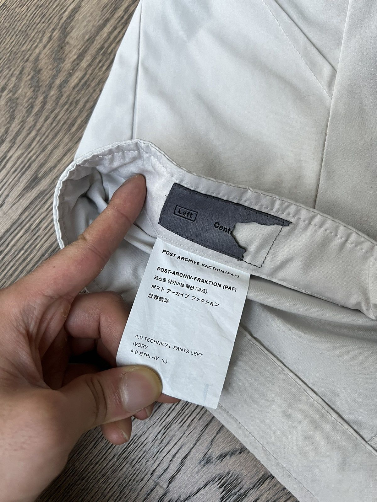 POST ARCHIVE FACTION (PAF) Post Archive Faction 4.0 Technical Pants (Left) Ivory Size US 33 - 5 Thumbnail