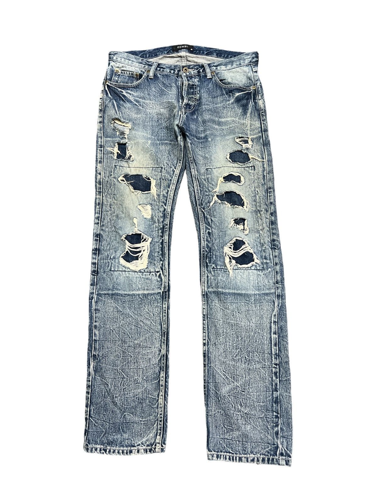 Japanese Brand JAPANESE BRAND BOWBL RIPPED KURT KOBAIN DENIM PANTS Size US 34 / EU 50 - 1 Thumbnail
