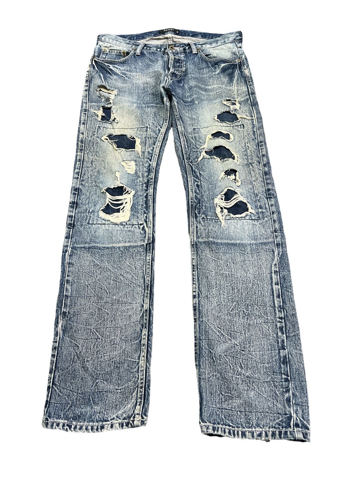 Japanese Brand JAPANESE BRAND BOWBL RIPPED KURT KOBAIN DENIM PANTS Size US 34 / EU 50 - 2 Thumbnail