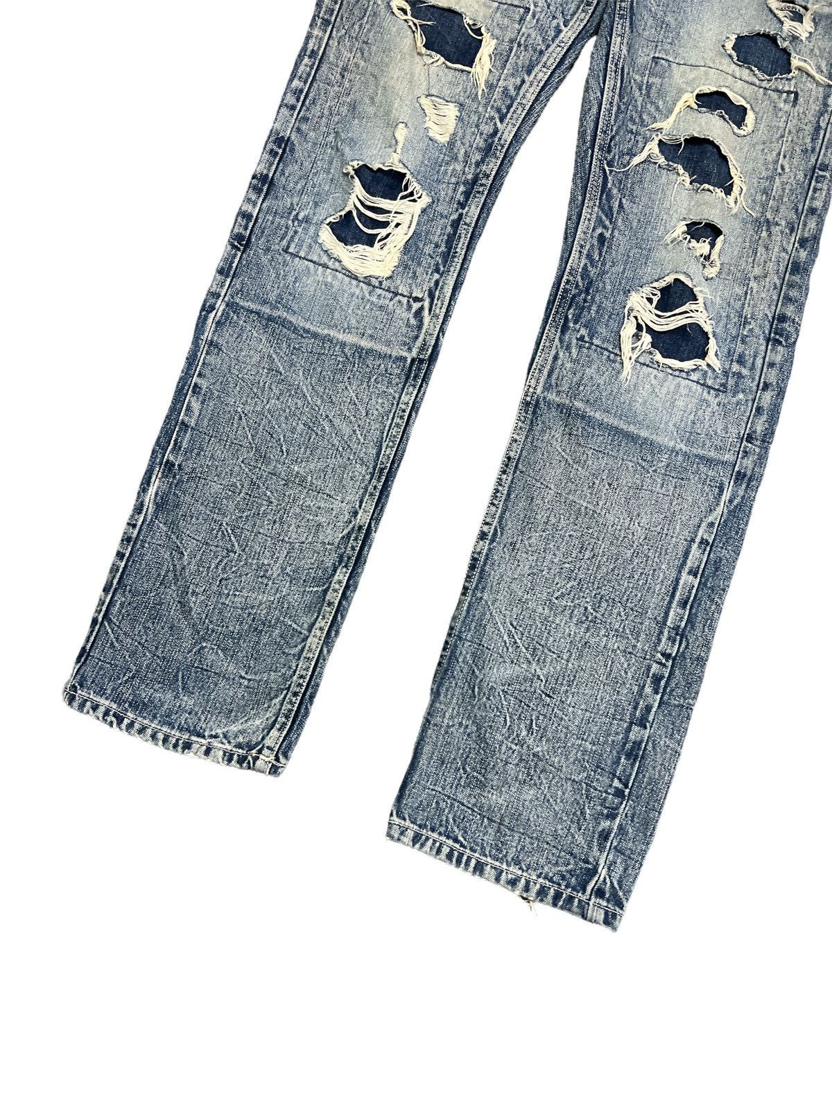 Japanese Brand JAPANESE BRAND BOWBL RIPPED KURT KOBAIN DENIM PANTS Size US 34 / EU 50 - 4 Thumbnail