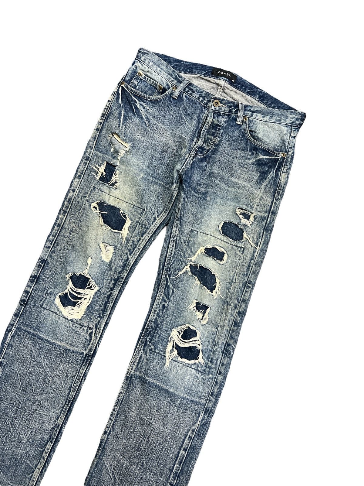 Japanese Brand JAPANESE BRAND BOWBL RIPPED KURT KOBAIN DENIM PANTS Size US 34 / EU 50 - 3 Thumbnail