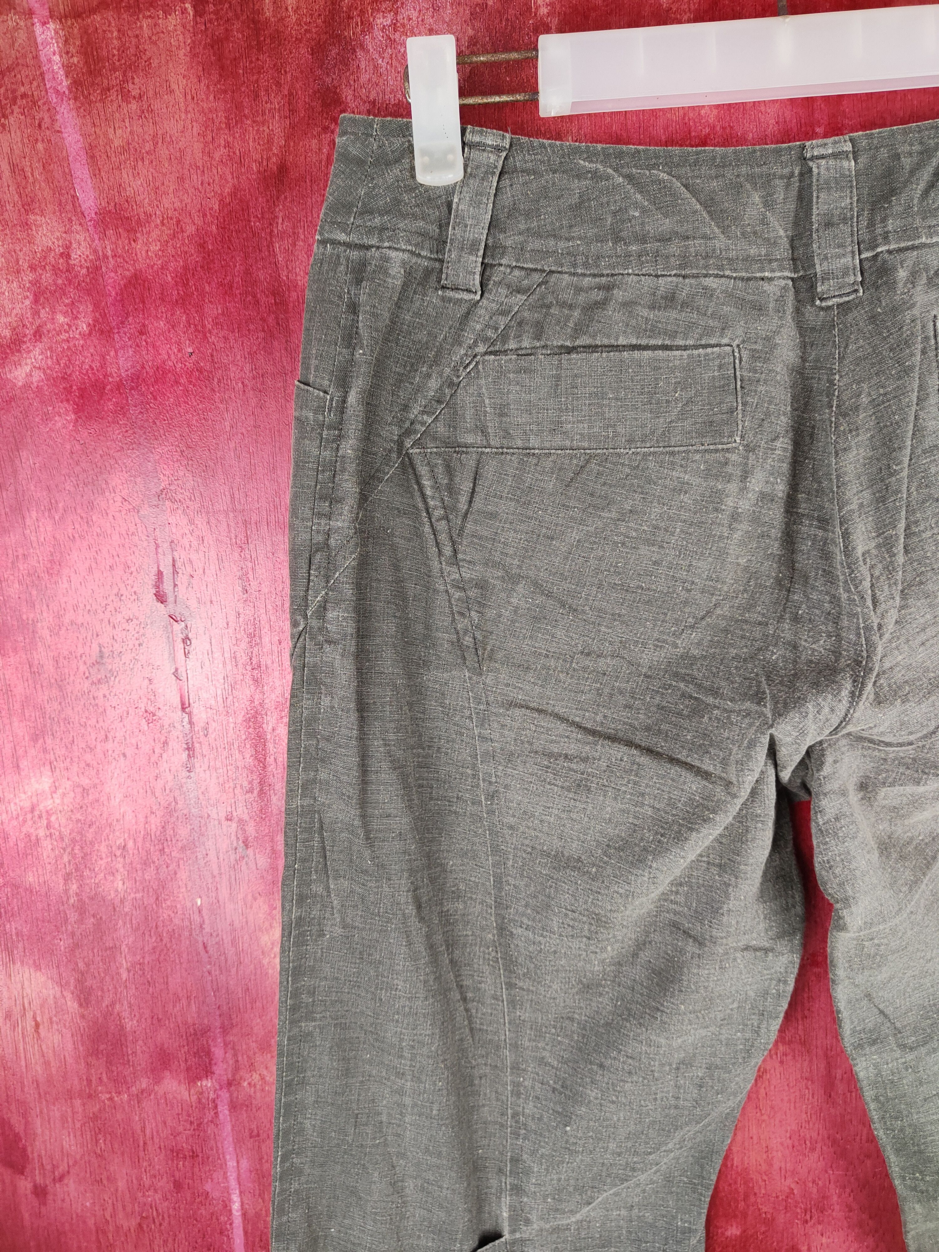 La Femme Gray vintage cropped Casual Pants #S794