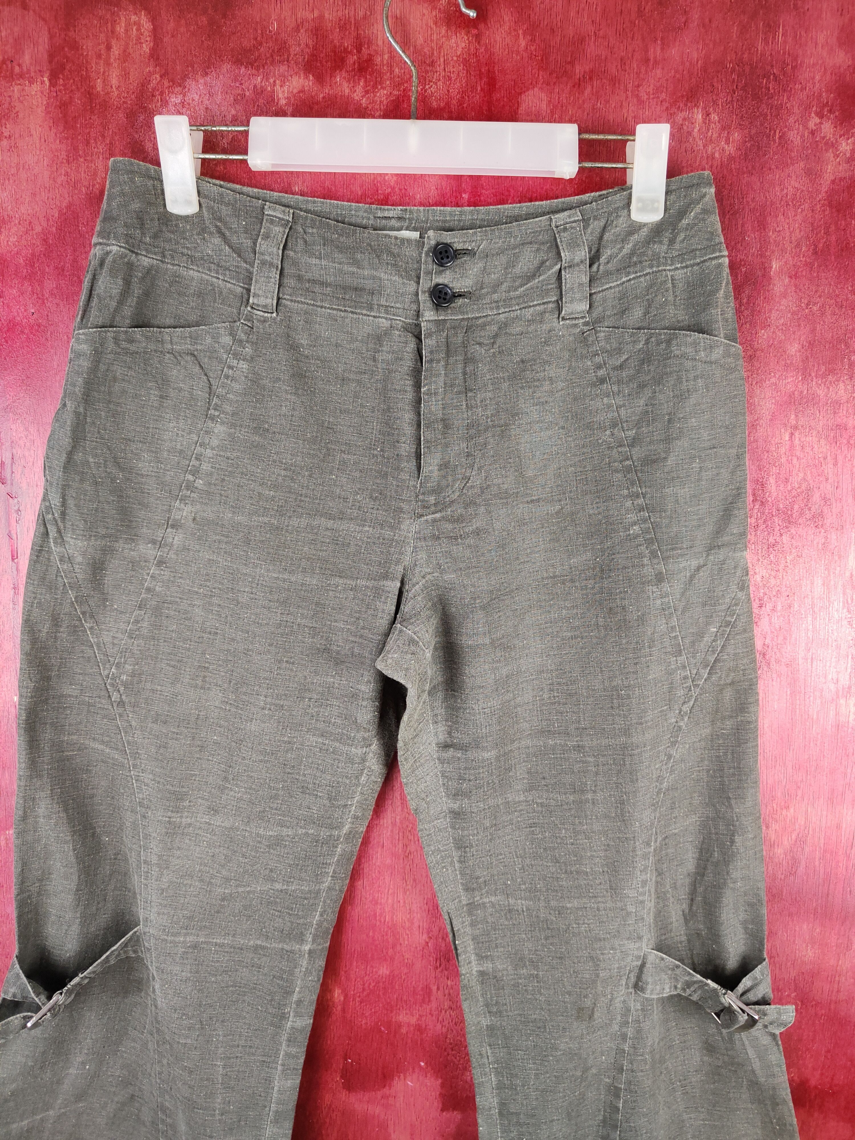 La Femme Gray vintage cropped Casual Pants #S794