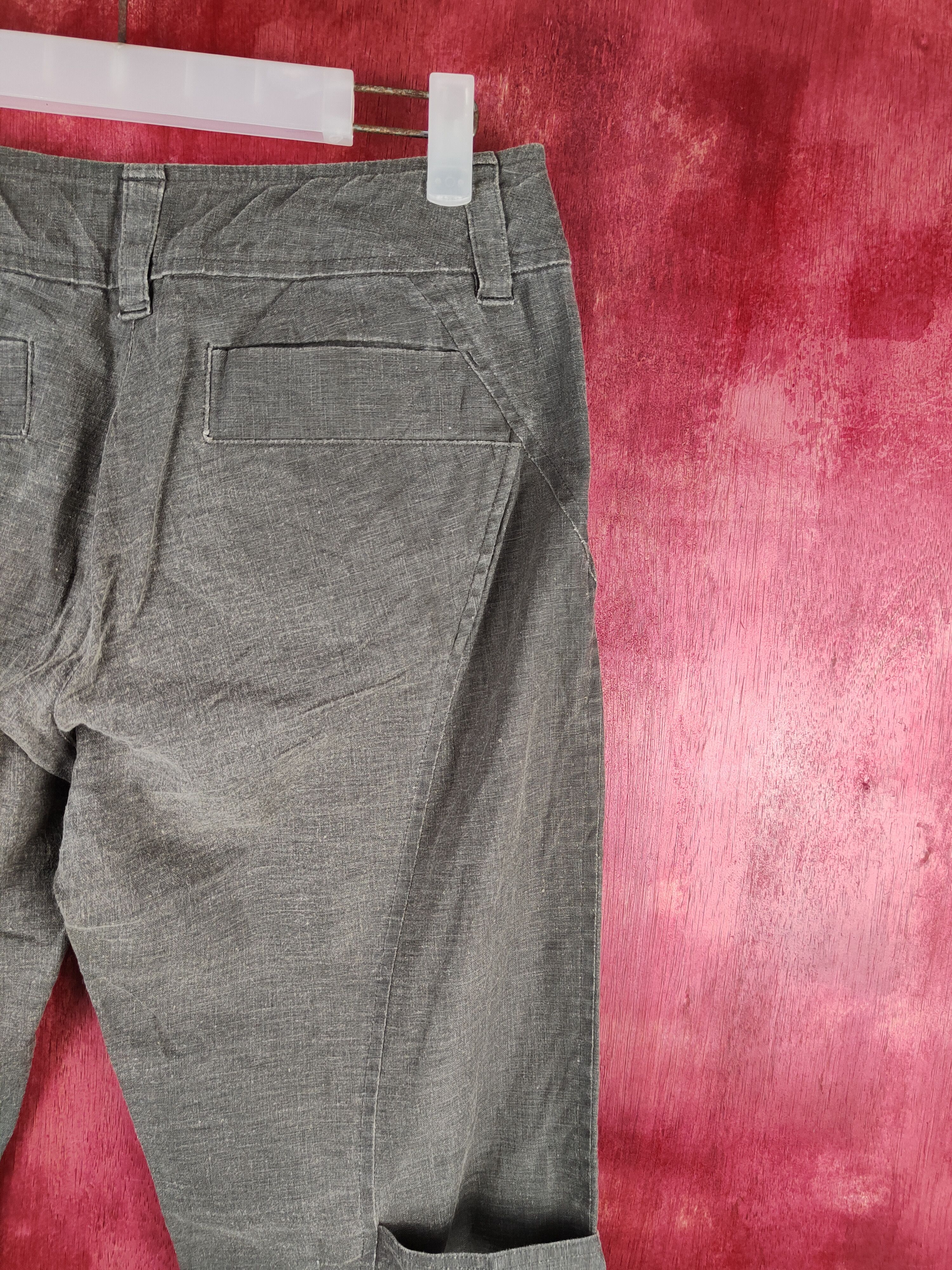 La Femme Gray vintage cropped Casual Pants #S794