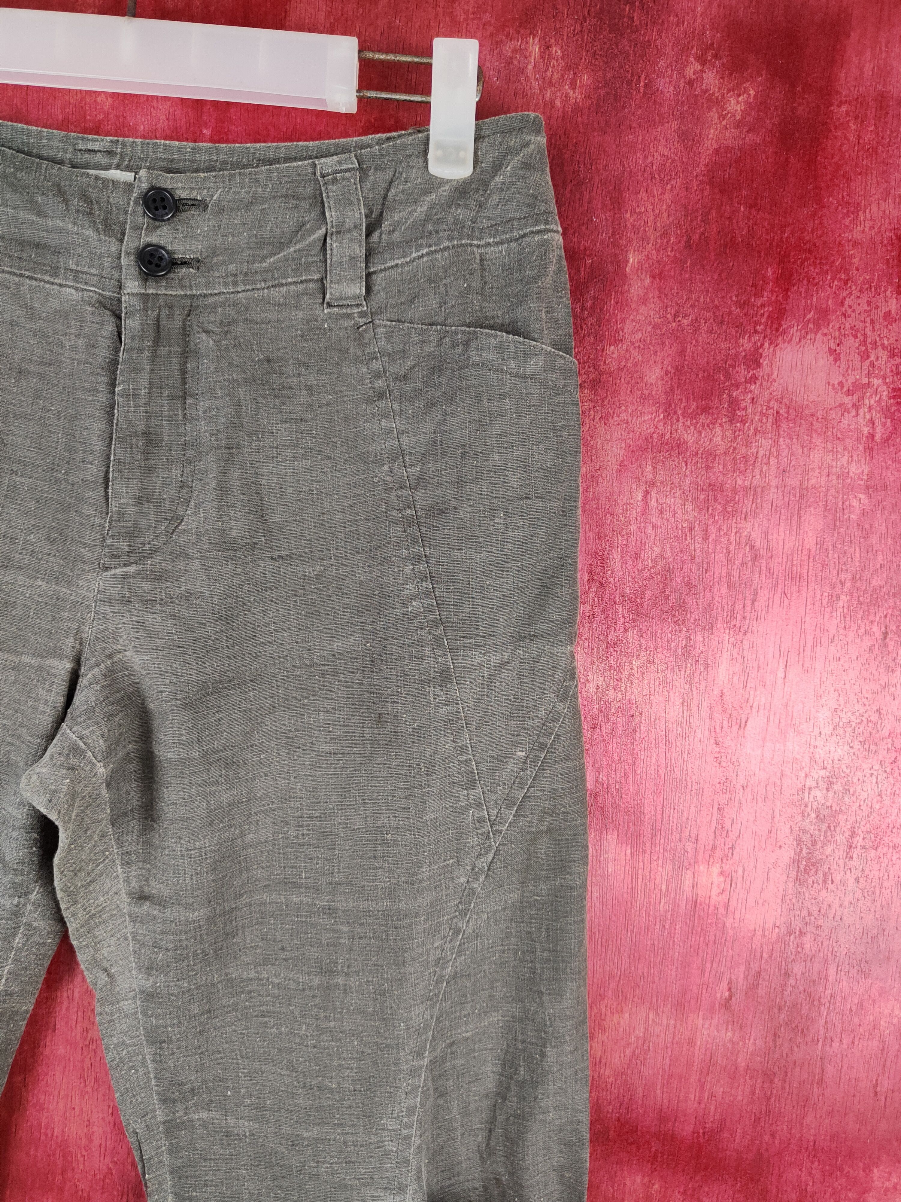 La Femme Gray vintage cropped Casual Pants #S794