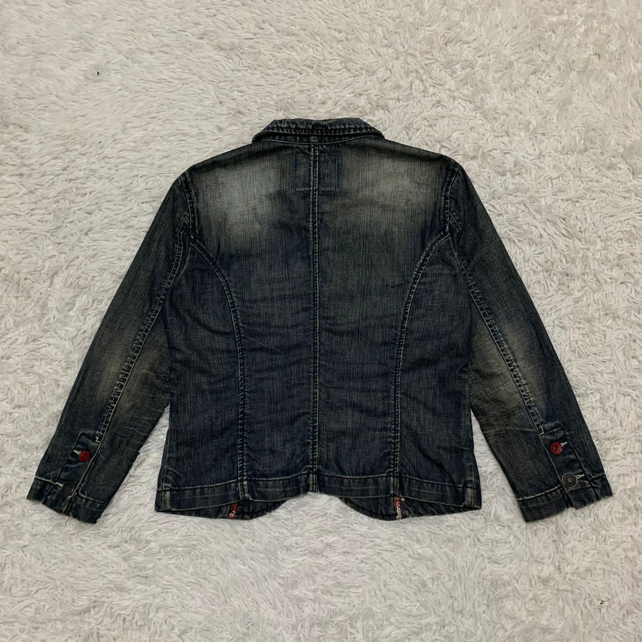 United Colors Of Benetton UCB Wrigley Field 1950 Denim Jacket Size M / US 6-8 / IT 42-44 - 3 Thumbnail