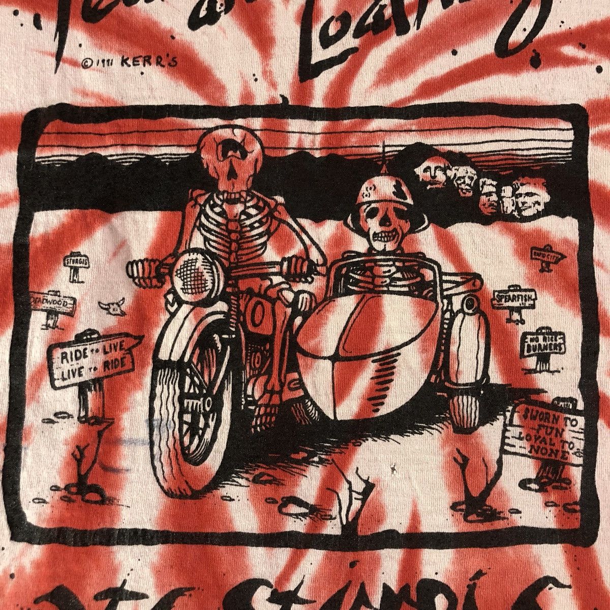 Vintage Hunter S Thompson Fear and Loathing Las Vegas Sturgis 1991 Size US XL / EU 56 / 4 - 4 Thumbnail