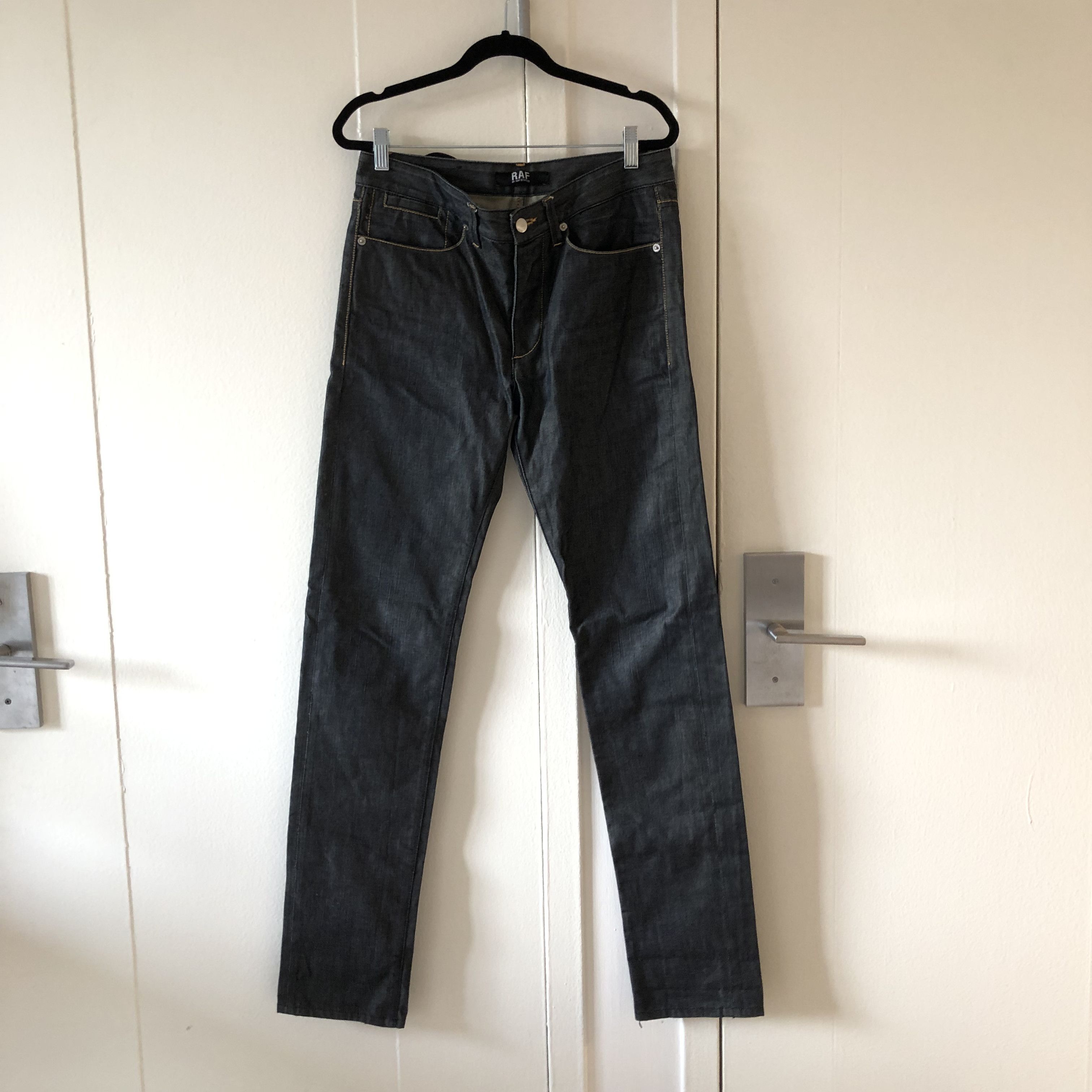 image of Raf By Raf Simons Denim Jeans in Indigo, Men's (Size 32)
