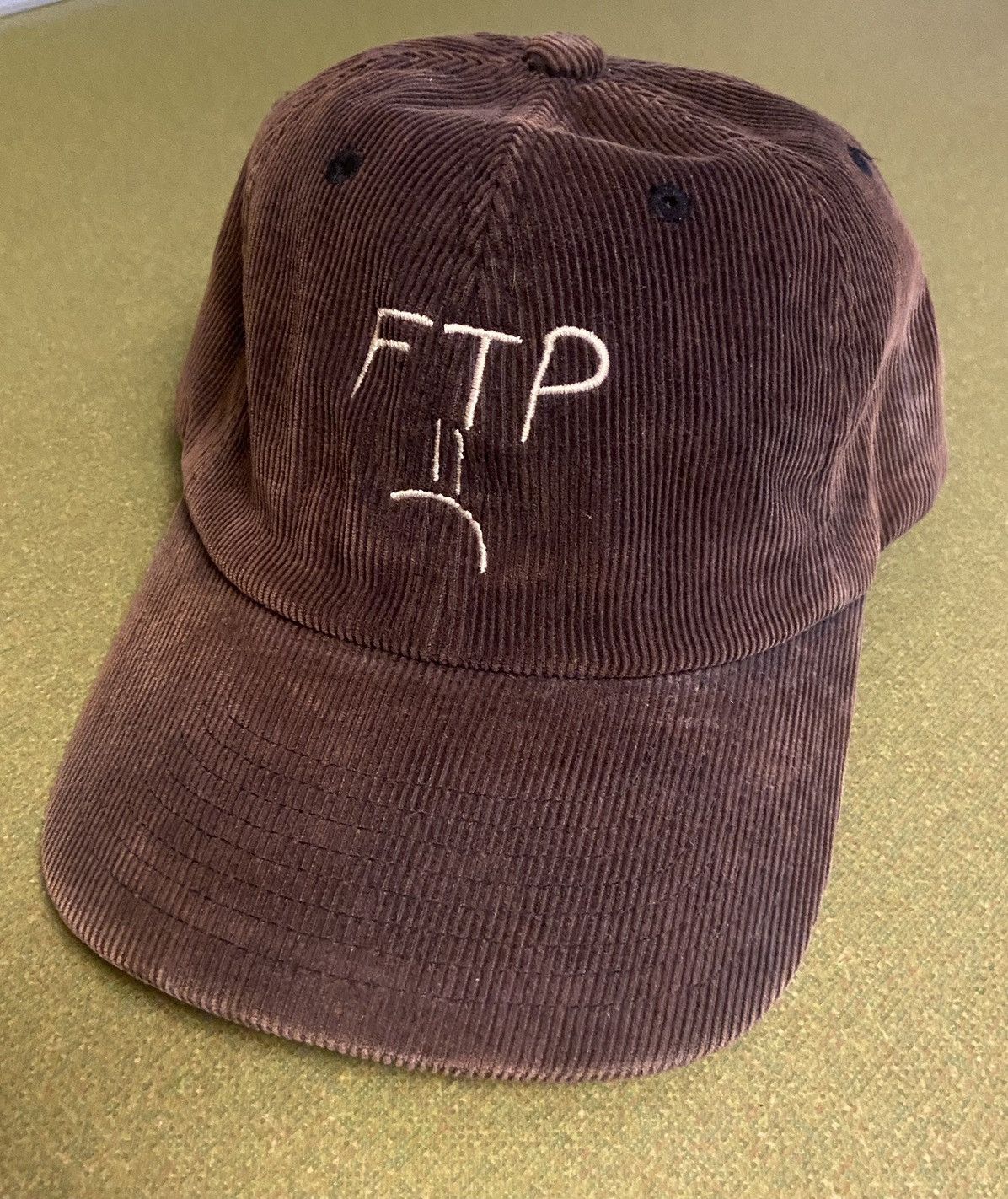 Huf Ftp Huf Sad face hat | Grailed