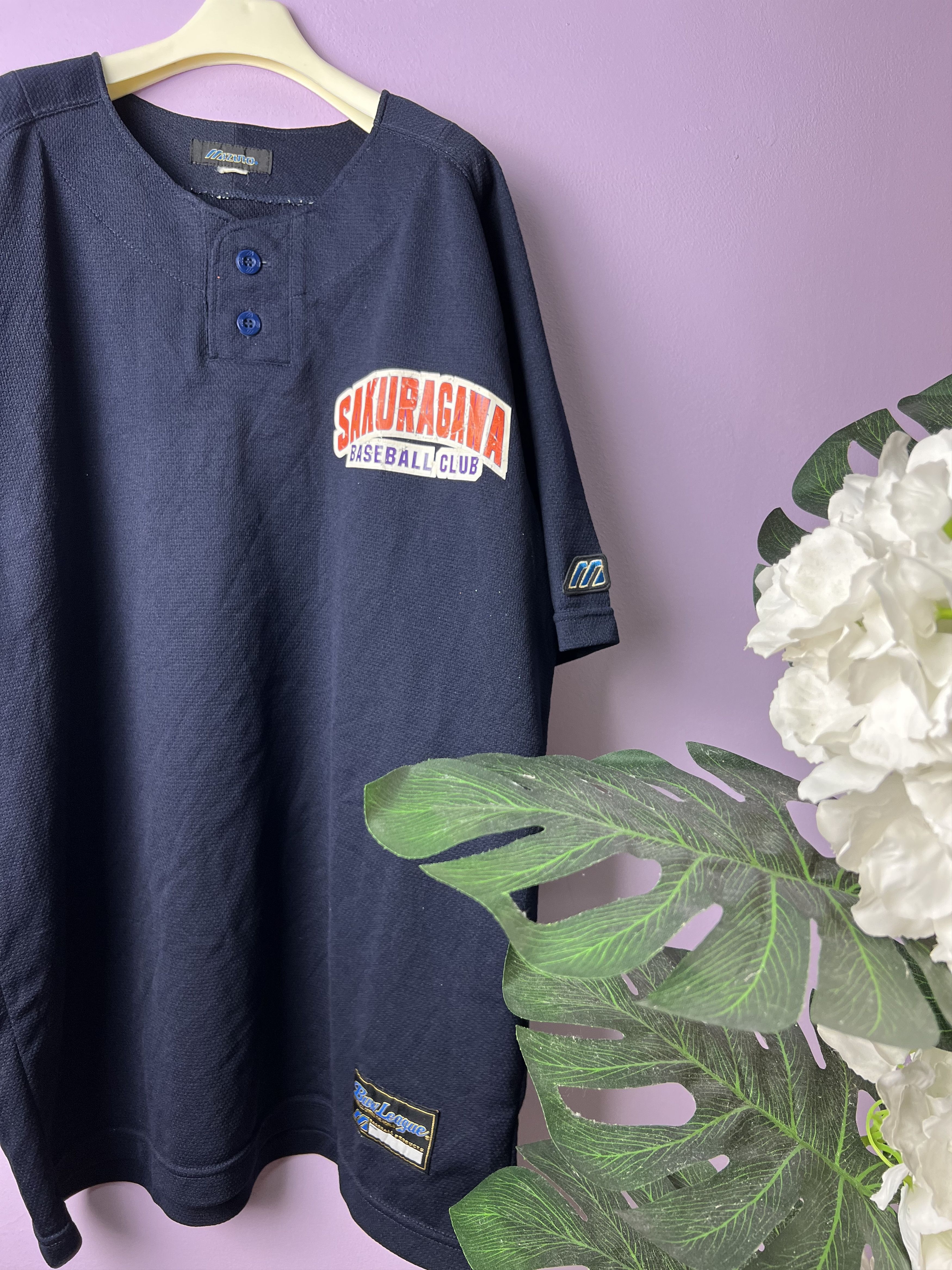 Mizuno 🔥Vintage Mizuno Sakuragawa Baseball Club Jerseys Size US M / EU 48-50 / 2 - 3 Thumbnail