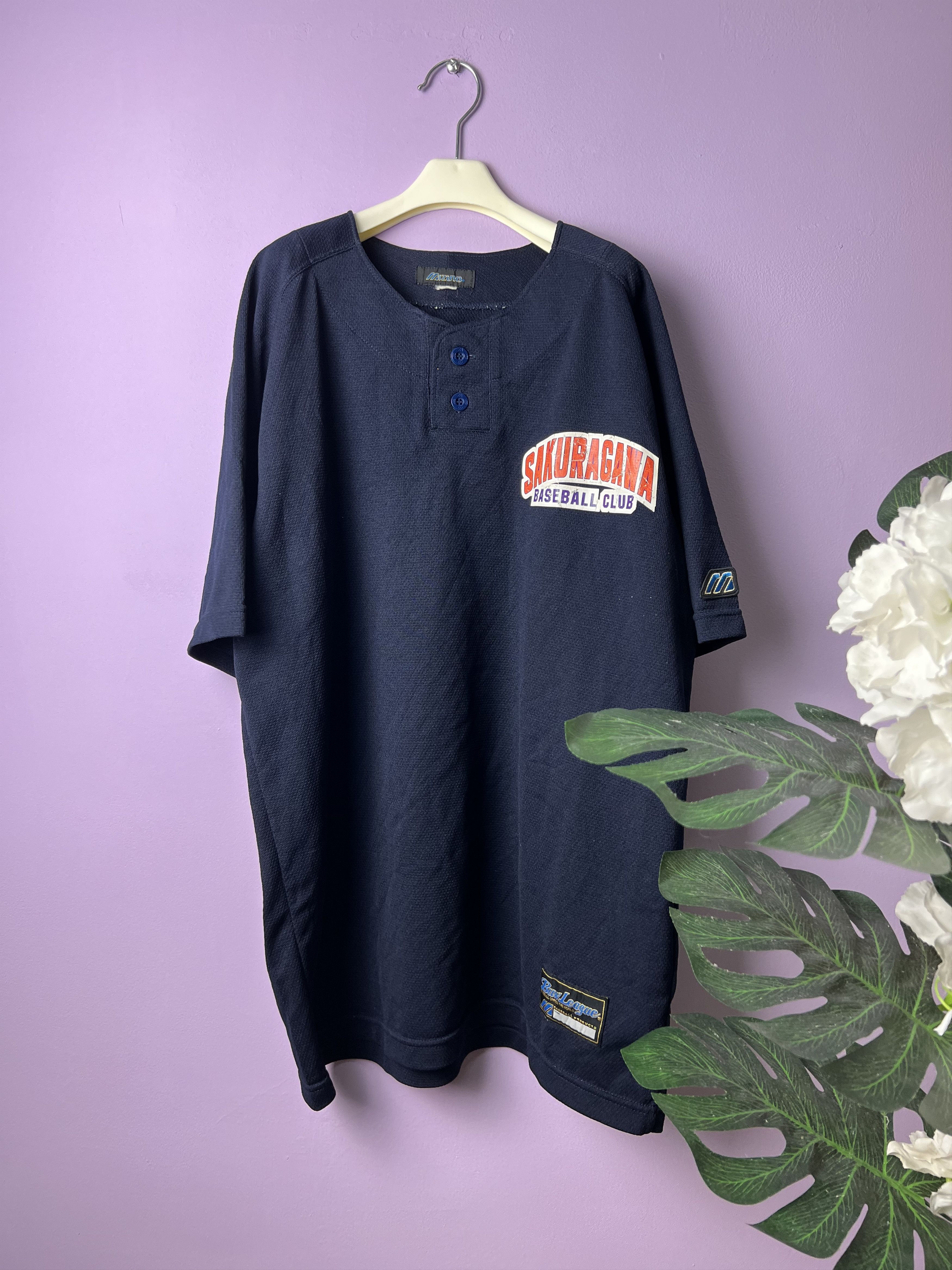 Mizuno 🔥Vintage Mizuno Sakuragawa Baseball Club Jerseys Size US M / EU 48-50 / 2 - 1 Thumbnail