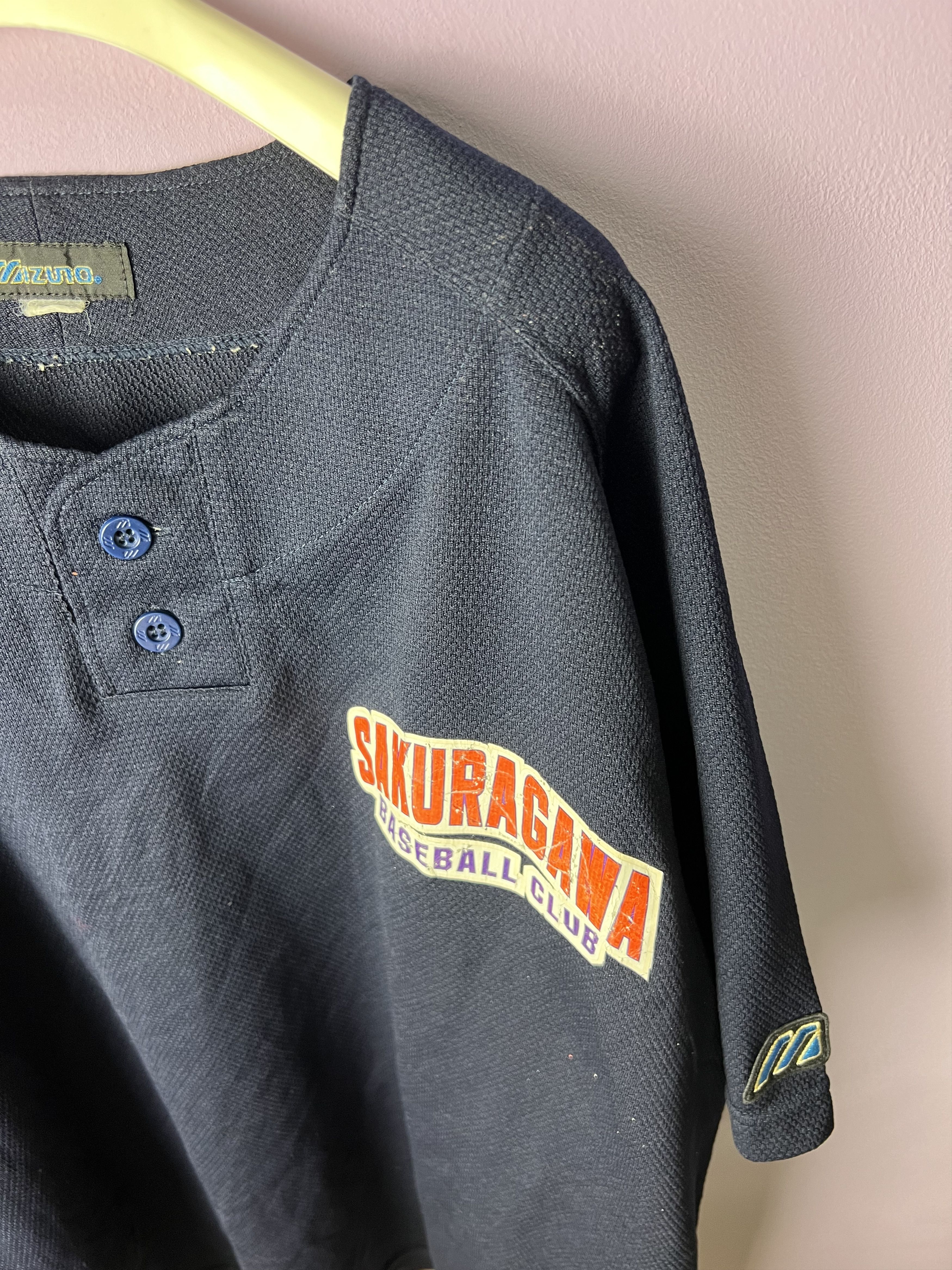 Mizuno 🔥Vintage Mizuno Sakuragawa Baseball Club Jerseys Size US M / EU 48-50 / 2 - 7 Thumbnail