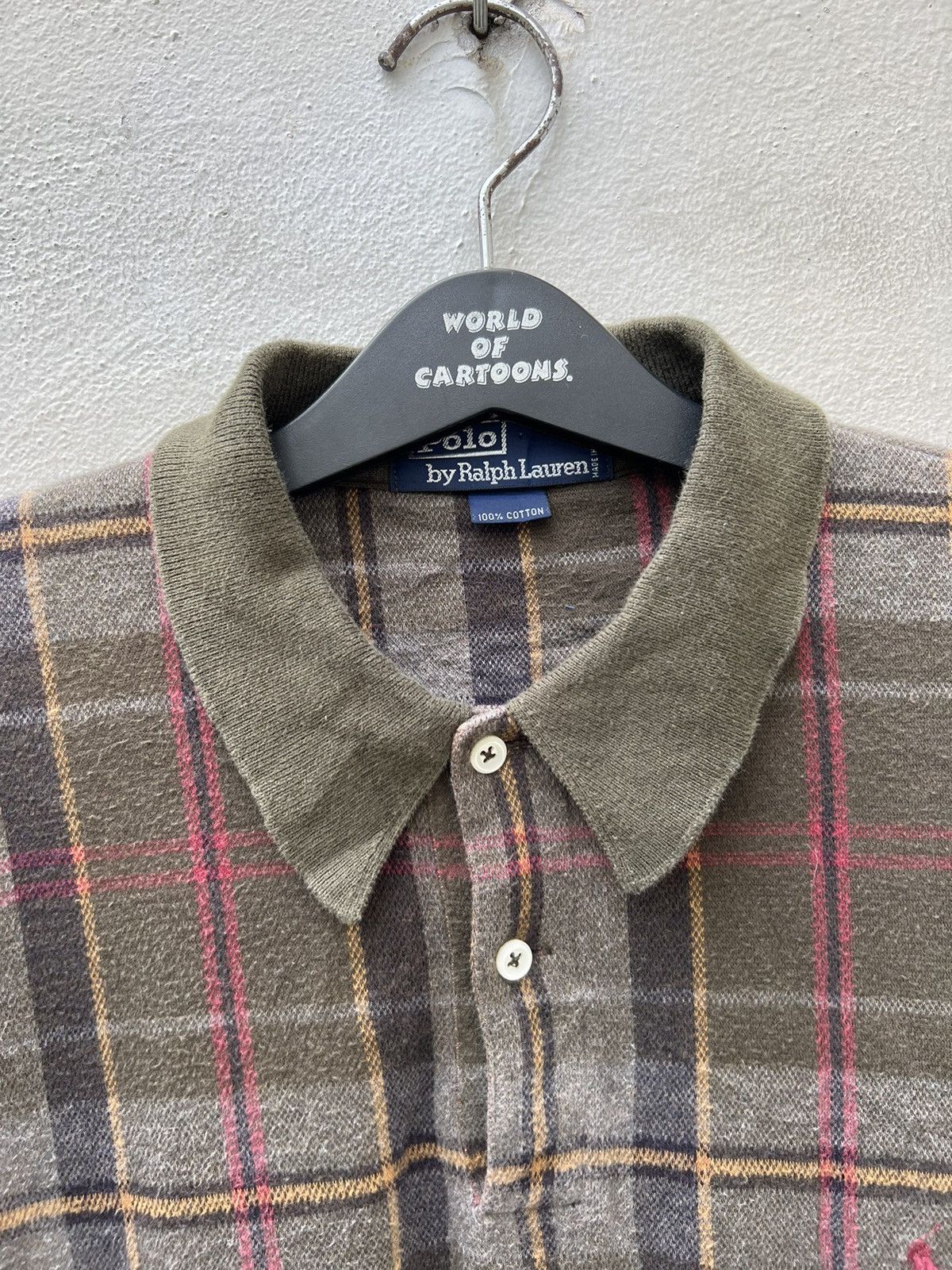 Ralph Lauren Vintage 90s Polo Ralph Lauren Small Pony Tartan Polo Shirt Size US M / EU 48-50 / 2 - 2 Thumbnail