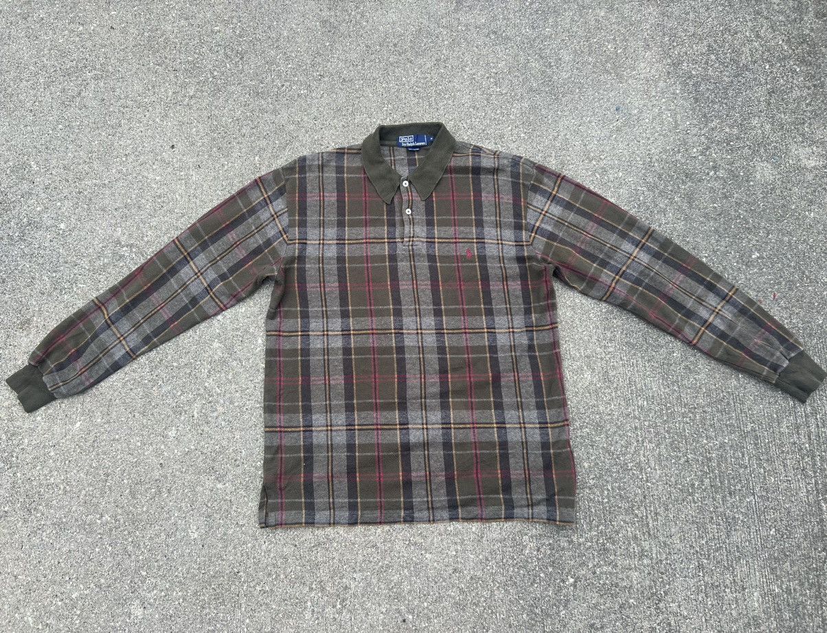 Ralph Lauren Vintage 90s Polo Ralph Lauren Small Pony Tartan Polo Shirt Size US M / EU 48-50 / 2 - 13 Thumbnail