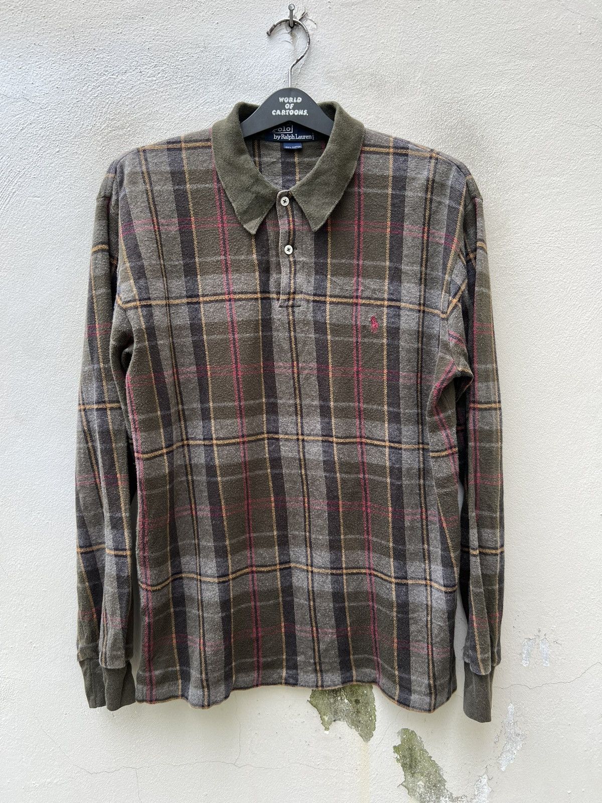 Ralph Lauren Vintage 90s Polo Ralph Lauren Small Pony Tartan Polo Shirt Size US M / EU 48-50 / 2 - 1 Thumbnail