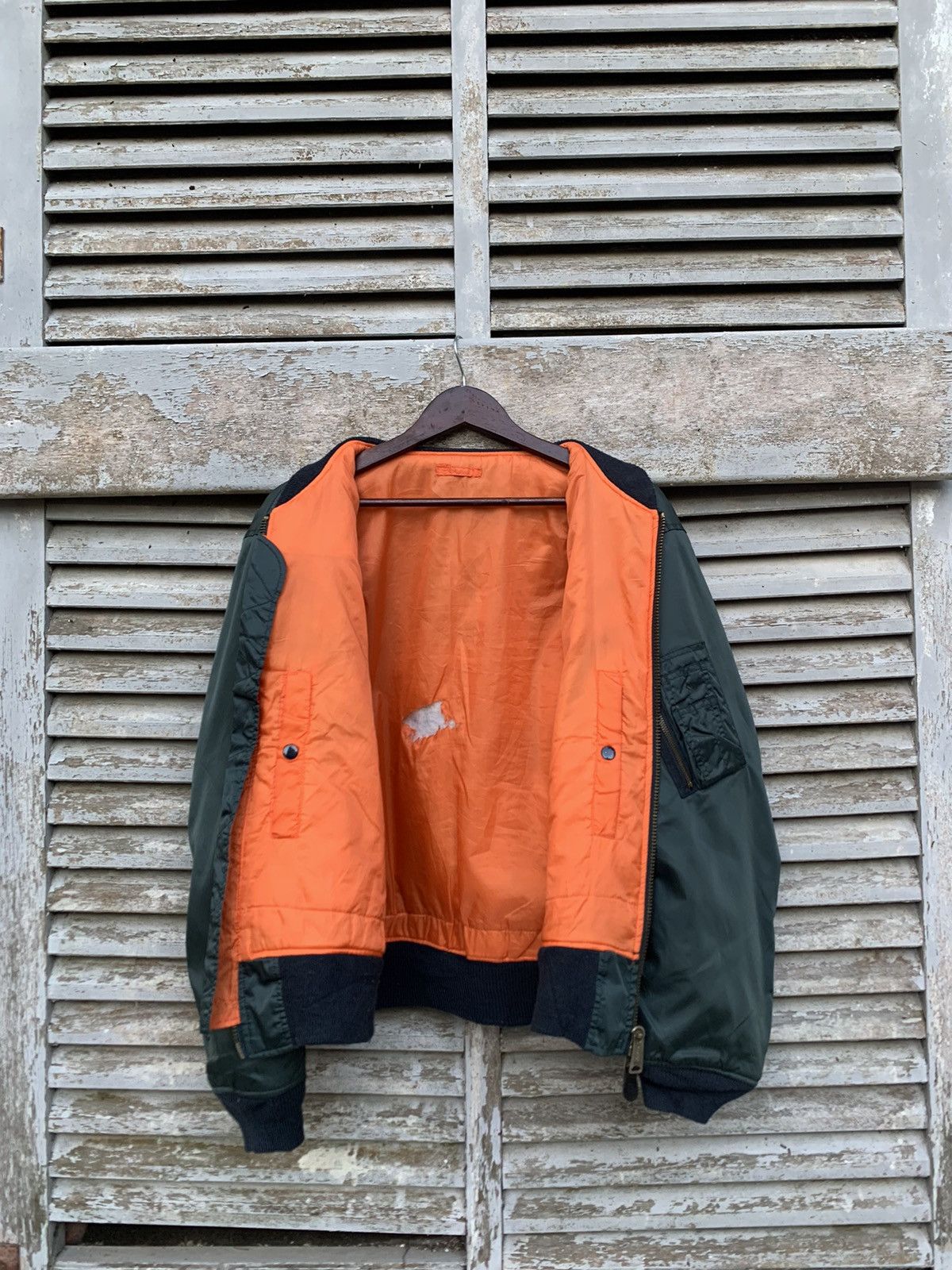 Vintage 🪖Vintage Sun Faded MA-1 Man Intermediate Bomber Jacket Size US M / EU 48-50 / 2 - 8 Thumbnail