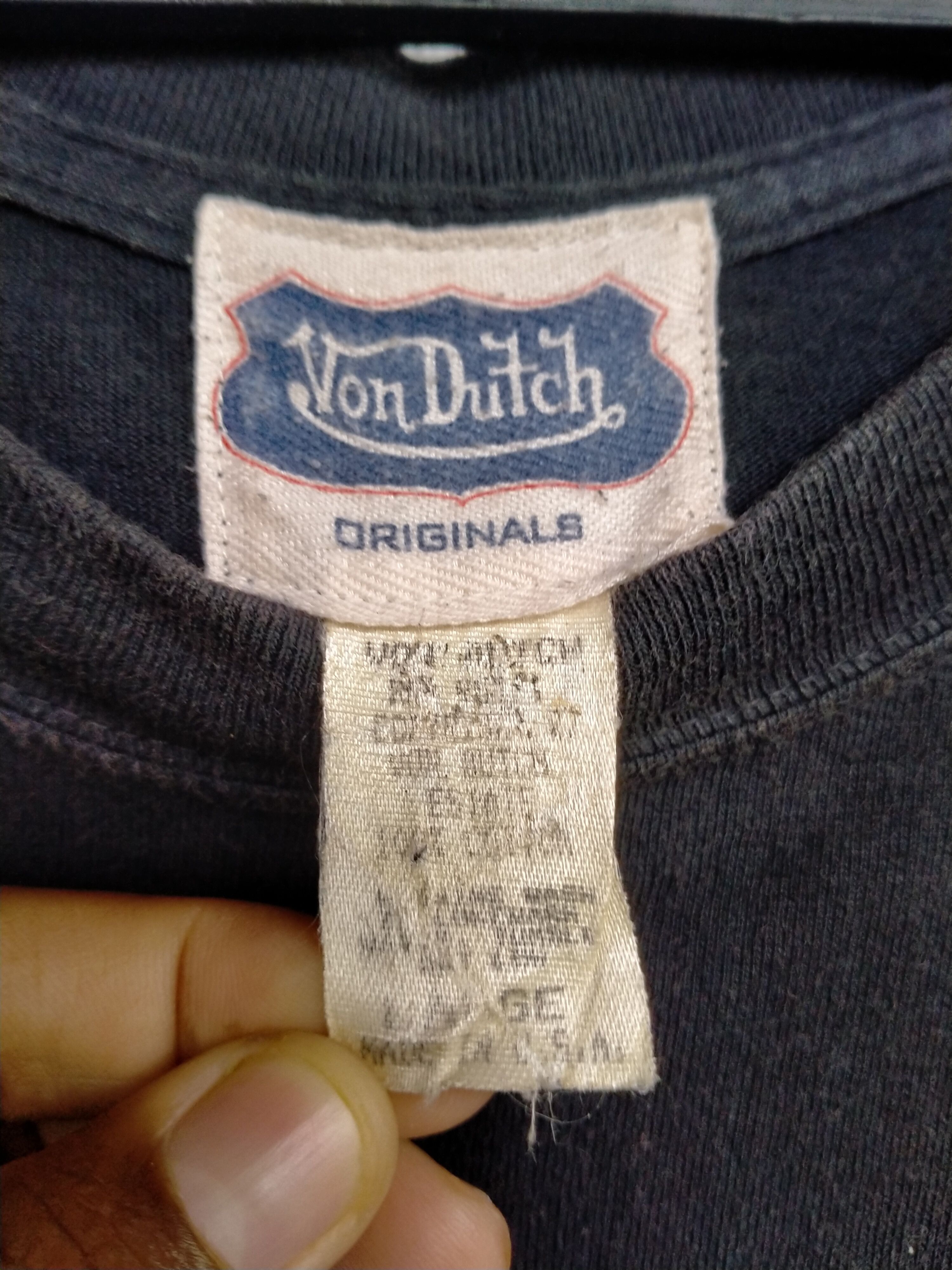 Vintage × Von Dutch Vintage 90s Von Dutch T-shirt Size US L / EU 52-54 / 3 - 4 Thumbnail